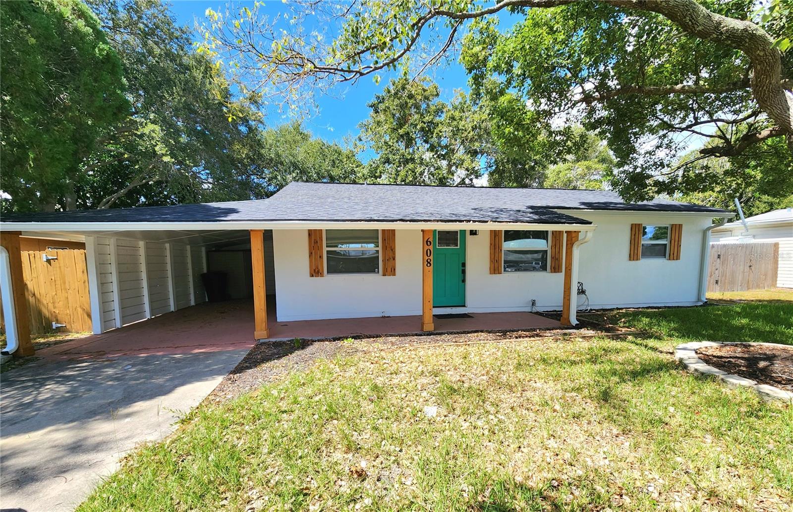 Move-in Ready and Completely Renovated!! You will fall in love with this stunning 3 Bedroom Home. Nestled in a coveted, no flood zone location and highly desirable school district, this hidden gem is looking for a new family. Home was remodeled end of 2023 with new appliances, flooring, windows and doors, roof, water heater, etc. Outstanding open floorplan with vinyl flooring throughout. Walk through the front door and see the beautifully remodeled kitchen and living area. Kitchen boasts ample cabinets and storage space, stainless steel appliances, gold accented fixtures, beautiful quartz countertops, and 3 person eat-in kitchen. All 3 Bedrooms are spacious with plenty of closet space. Bathroom has been tastefully updated with tile shower/tub combo, new vanity, and fixtures. Step outside into the fully fenced backyard which boasts a back porch and gazebo, perfect for entertaining guests! 2023 Tankless water heater, Roof 2023, and full remodel done in 2023. NO FLOOD, NO CDD, NO HOA!! Conveniently located by US HWY 19 and only minutes from Clearwater Beach, Tampa International Airport, local parks, and tons of restaurants and shopping. Schedule your showing today! It's priced to sell and WON'T LAST LONG!
