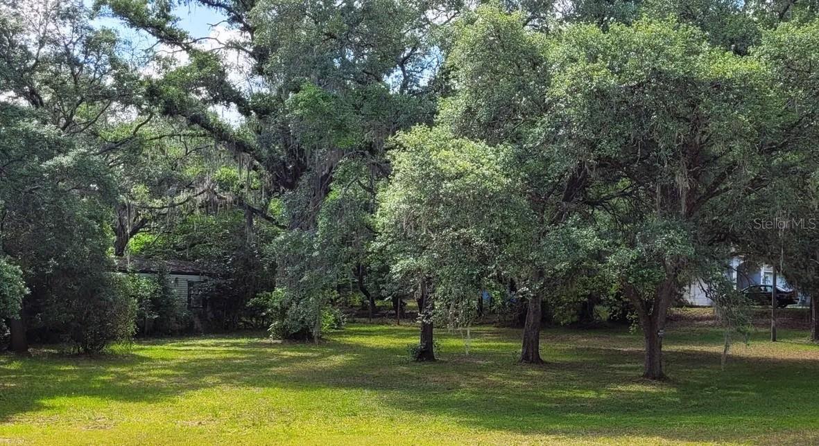 Corner lot just under an ACRE with an existing well, a septic, electricity, and a detached 2-car garage are present on this lot where you can build your new home without having to pay all the impact fees! Dilapidated mobile that is approximated to be worth $0 dollars is still present on the property. Charming street with unique scenery and landscape is away from the noise of the big cities. The lot has beautiful scenery of some mature trees throughout the property. No flood zone or HOA to pay in this country living. Seven Hills Center presently with Publix grocery store and Starbucks are about 2.5 miles away.