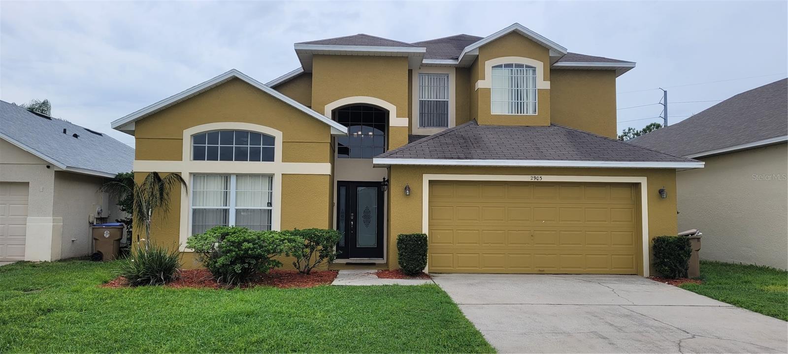 Amazing 5 bedroom, 3.5 bathroom pool home, located in the back of a quiet subdivision close to the main highway 192 with easy access to Disney World Resort. Currently used as a vacation home the property is available “turnkey”, the oversized pool area has a large deck area with both solar and power pool heating and an above ground spa all located in a screen deck. The family room/ dining room over looks the pool as does the kitchen & breakfast room. There is pool access by way of sliding glass doors from the kitchen, family/dining room and the master bedroom. The master bedroom has a sitting room which again overlooks the pool area, the master bathroom has twin sinks and a large walk in shower. There are three bedrooms and 2 bathrooms on the second floor along with a loft area. This home would make a wonderful family home of a well located vacation home.