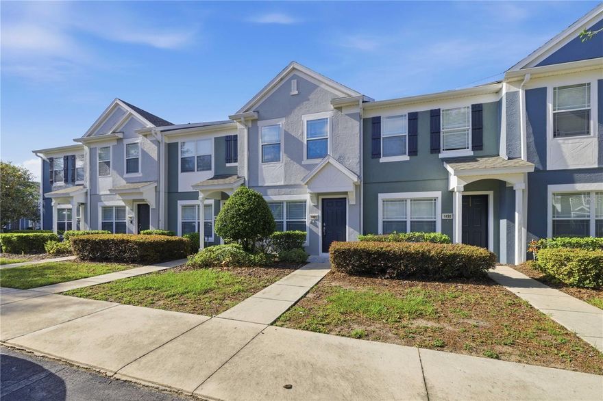 Discover this charming 2-bedroom, 2.5-bath townhome located in the highly desirable gated community of Wynchase at Fore Ranch. This well-maintained home features an open-concept floor plan, a convenient half bath on the main level, and stylish tile and vinyl flooring throughout. The updated kitchen offers granite countertops, new stainless steel appliances, fresh paint, and more.

Step outside to enjoy the screened patio with additional storage space and a fully fenced backyard, perfect for relaxing or entertaining. Upstairs, you'll find the laundry area with washer and dryer included for added convenience.

Residents enjoy resort-style amenities, including a clubhouse, community pool, basketball, soccer, volleyball, and tennis courts. Ideally located just minutes from I-75 and Highway 200, with easy access to shopping, dining, and medical facilities.