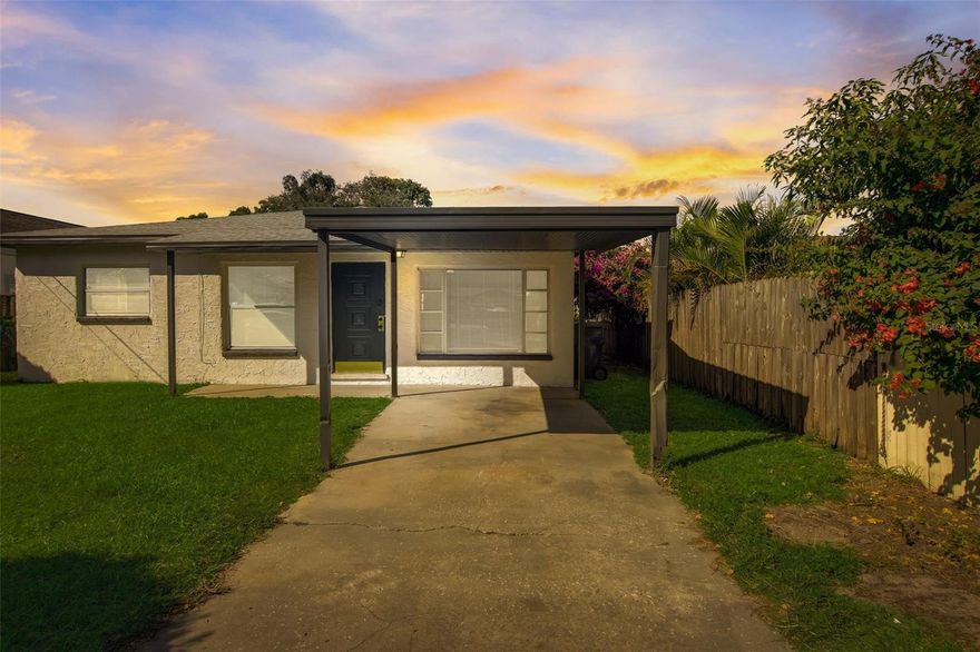 This impeccably maintained, 3-bedroom, 1-bathroom CEMENT BLOCK home boasts an OPEN FLOOR PLAN, fresh exterior paint, and a new roof (2022), all in the heart of Central Tampa. Experience the luxury of new vinyl plank flooring throughout and modern kitchen cabinets that enhance the home's contemporary charm. This property has been meticulously cared for, and recently leased for $1725 per month, demonstrating its strong rental potential. Whether you're seeking a turnkey home for yourself or an investment opportunity with significant upside, this property is sure to impress. Step outside onto the COVERED PATIO and discover a tranquil backyard retreat, complete with an enclosed shed for ample storage. This affordable gem is conveniently located near all that Tampa has to offer, including Downtown Tampa, Tampa International Airport, Historic Ybor City, Seminole Heights, Carrollwood, amusement parks, and the University of South Florida. Make this charming home yours today!