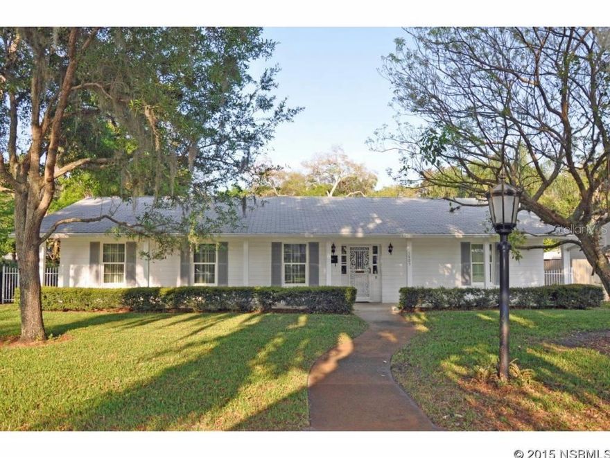 Great location btwn US#1 & River, this uniquely located, extremely immaculate, solidly-built home is situated on 1/3 acre in the heart of town.    Nicely updated including double pane windows throughout, this home features formal dining & living rooms plus family room with gas fireplace, & air conditioned Florida Room, too.  Kitchen & bathrooms have been nicely remodeled.  Living & dining rooms have crown molding & cornices.  Florida Room has impact glass windows.  Fabulous backyard with rear access from Coquina Drive via electronic gate with back-up battery system.  Well water with new pump (2014) for yard irrigation.  Natural gas for fireplace, water heater, & central heat.  Unique street-to-street setting provides rear access with plenty of room for boat/trailer parking.  Front parking area for guests.  This property has been lovingly maintained by the current owner.  HVAC was replaced in 2009, exterior painted in 2013.  Additional updates include interior doors, water heater, flooring, cabinetry, faucets & lighting, & skylights.   See to appreciate. ;Water: City