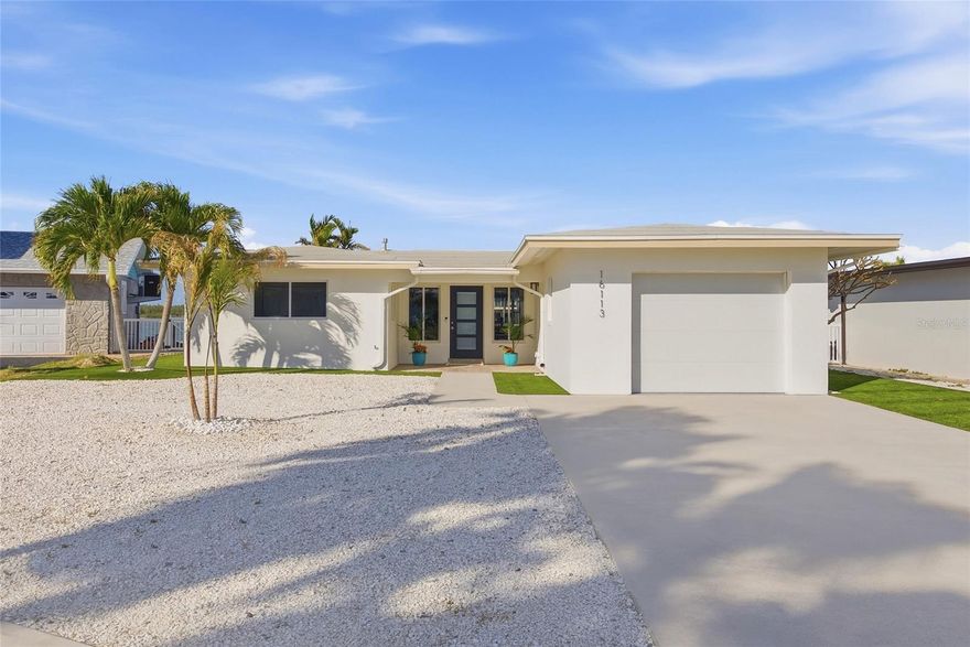 Open Water Views, A Complete Renovation, And a Private Waterfront Setting with Saltwater Heated Pool, Spa & Boat Lift;  All just moments from the Beach set the tone for this Exceptional Redington Beach Residence. 

Welcome to a rare waterfront offering in the highly sought-after coastal enclave of Redington Beach, where timeless Florida living meets modern design and effortless boating access. Perfectly positioned on the open waters of Boca Ciega Bay, this beautifully reimagined residence captures expansive views, natural light, and the kind of setting that defines true coastal luxury.

Thoughtfully and professionally renovated in 2025, this 2-bedroom, 2-bath home spans 1,563 square feet and has been completely transformed with a clean, elevated aesthetic and a focus on livability. Inside, the open-concept design creates a seamless flow between kitchen, dining, and living spaces, each intentionally oriented to highlight the water beyond. Modern organic finishes, updated flooring, and a fresh, cohesive interior palette deliver a refined yet relaxed atmosphere throughout.

The kitchen has been stylishly updated with modern cabinetry, quartz countertops, and a functional layout that balances everyday use with entertaining. Both bathrooms have been fully renovated with contemporary finishes, creating spaces that feel both polished and inviting.

Step outside and experience the true essence of waterfront living. The backyard has been curated into a private retreat, featuring a saltwater heated pool and spa, a newly designed deck, and low-maintenance turf, perfect for entertaining or unwinding against a backdrop of open water views. Along the shoreline, approximately 62 feet of waterfront is complemented by a concrete seawall, dock, and a 10,000 lb boat lift, offering direct Intracoastal access and seamless navigation to the Gulf of Mexico.

Beyond the property itself, the location is what truly sets this home apart. Redington Beach is known for its quiet, residential feel while still offering proximity to some of the area’s most desirable destinations. From your dock, enjoy easy access to waterfront dining and marinas, while just minutes away, the Gulf beaches provide resident-only access, soft sand, and stunning sunsets without the crowds.

With over $350,000 in recent improvements, including a full interior renovation and exterior upgrades, this home presents a rare opportunity to step into a fully realized waterfront lifestyle, where the work has already been done, and the focus can remain on enjoying it.

Whether as a primary residence, second home, or coastal retreat, this property delivers the perfect balance of design, location, and lifestyle.
