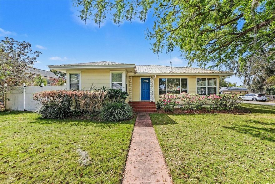 One or more photo(s) has been virtually staged. Located in the charming Historic District of Plant City, this beautifully maintained 2-bedroom, 2-bath home blends timeless character with thoughtful modern upgrades. A versatile bonus room offers the flexibility to serve as a home office, computer room, or comfortable guest space, making it especially appealing for remote workers or anyone needing extra room.

From the moment you arrive, the home’s inviting curb appeal and spacious grassy corner lot set the tone. Two welcoming front porches create the perfect place to relax with a morning coffee, while the screened back porch offers a peaceful space to unwind or entertain. There is plenty of outdoor room for pets, gardening, or simply enjoying Florida’s sunshine.

Inside, the home maintains its historic charm while benefiting from important updates that add comfort and efficiency. A durable metal roof installed in 2021, updated plumbing in 2022, and double-pane windows help provide peace of mind. Energy efficiency is a standout feature thanks to the 16-panel solar system with an upgraded electrical panel installed in 2022, helping keep electric costs low.

The property also includes a convenient carport and two outdoor storage sheds, perfect for lawn equipment, tools, or additional storage. Best of all, there is no HOA and no rental restrictions, offering flexibility for homeowners and investors alike.

This move-in-ready home is ideally located just minutes from the vibrant shops and restaurants of downtown Plant City and close to the beloved Florida Strawberry Festival. With easy access to I-4, commuting to nearby cities and attractions such as Walt Disney World and Busch Gardens Tampa Bay is simple, while Florida’s beautiful Gulf Coast beaches are only a short drive away.

Full of charm, thoughtful updates, and an unbeatable location, this delightful Plant City home offers comfort, character, and convenience all in one.