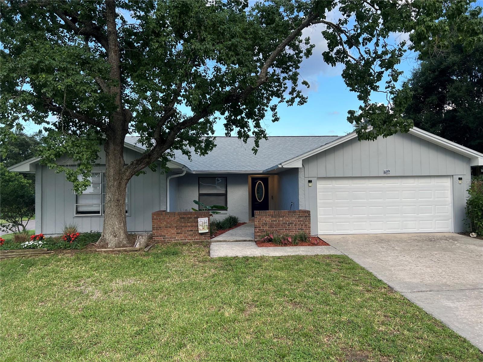 What a Find! This Fresh & Updated home is light and bright in an established neighborhood. Fully PAID FOR 9.6 KW Solar system (out of sight on the rear roof) feeds power back into the grid! Owner currently has a $35 monthly Duke energy bill, which covers this all-electric home and their two electric cars! Open floor plan with porcelain tile floors in living areas, volume ceilings, kitchen island and flexible dining options welcome family and friends for quiet fun or larger holiday gatherings. Plenty of kitchen cabinets with drawer storage & soft-close doors. Neutral colors throughout. Move right in! Large corner lot (.34 acre) has ample room for gated access to back yard storage of RVs, Boats or trailers. Large shed building has high ceiling. HOA is voluntary and they host seasonal social events. Quiet setting, but close to major roads for commuters. Walk to Crane's Roost. Restaurant row on SR436 is 5 minutes away, Maitland and Winter Park are 10 minutes away. Easy commute to SunRail station in Maitland or Altamonte. Advent Hospital is two miles away and Maitland Center (2 miles) and Heathrow employment centers (15 min) are an easy drive. Public boat ramp to Ski-Lake Orienta is around the corner. Lake Maitland public ramp is 5 minutes away to WP Chain of Lakes. New Roof- Dec. 2023, AC- June 2023, Solar Aug. 2024. This is a unique opportunity - Hurry!