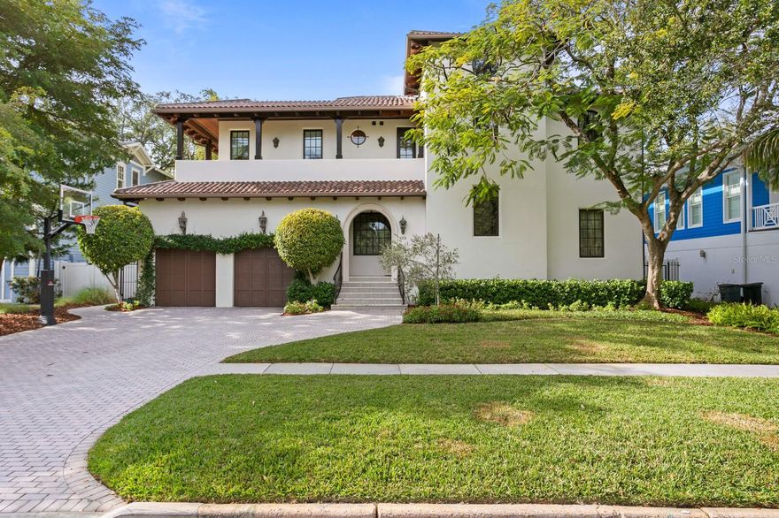 Ideally located in South Tampa's popular Davis Islands neighborhood, this custom built home features 4 bedrooms (plus den), 5 bathrooms, 3 car garage and a pool, all on an oversized lot! Almost 5000 square feet of timeless elegance and modern luxury with high-end finishes at every turn. You’ll notice detailed millwork, unique niches, and custom built-ins. The home offers abundant space for both relaxing and entertaining. Kitchen boasts two islands, a breakfast nook, top-of-the-line Viking range and Sub-Zero refrigerator. Off the kitchen is the expansive sunken family room where you can sit by the fire, curl up with a book, or watch a movie. Also on the first floor is a guest room with a dedicated full bathroom. In the back of the home is the "drop zone" where you’ll find storage space for backpacks, shoes, and everyday essentials as well as a study space and pool bath. There are two staircases to the second story - one in the front of the home and one at the rear. Upstairs, you’ll find the oversized primary suite, complete with a private lanai, walk-in closet and steam shower. Also upstairs are two guest bedrooms (both with ensuite bathrooms), a den, and a large laundry room. In the backyard (the lot is .27 acres) enjoy the expansive patio, outdoor grill, and sparkling pool. The 3 car garage is a “must have” since Davis Islands is known for being a golf cart community. Davis Islands not only has a vibrant downtown area of shops, eateries and businesses, it also has a municipal airport, public marina, walking/running/bike paths, parks, playgrounds, tennis courts, top hospital (Tampa General) and medical complexes (USF) in the area. This home is located within one of South Tampa’s most sought after school districts (Gorrie Elementary, Wilson Middle School and Plant High School). Schedule your showing today!