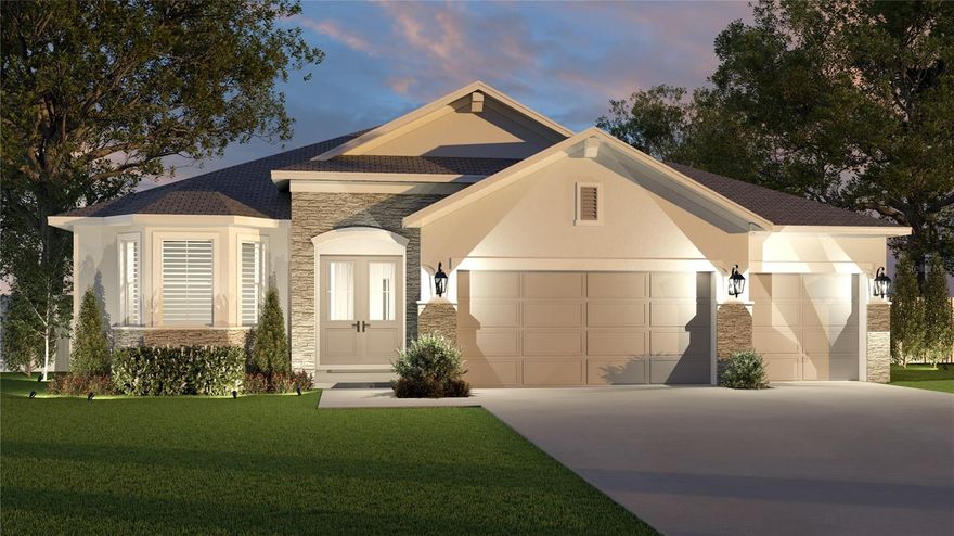 Under Construction. ESTIMATED COMPLETION MAY! HUGE PROMO! Discover the Solace, a beautifully designed floor plan that prioritizes open spaces and natural light. This stunning 4-bedroom, 3-bathroom home features soaring ceilings and an expansive, open-concept layout that seamlessly connects the main living areas, making it ideal for both entertaining and everyday life.

Enjoy the flexibility of several optional features to perfectly tailor the Solace to your needs:

Optional In-Law Suite: Create a private retreat for guests or extended family with a dedicated in-law suite, complete with its own living space and bathroom.
Optional 3rd Car Garage: Need more storage for vehicles, a workshop, or recreational gear? The optional 3-car garage provides the extra space you’ve been looking for.
Optional Outdoor Pool: Transform your backyard into a personal oasis with a sparkling outdoor pool, perfect for relaxing on sunny days and hosting memorable gatherings.
The Solace floor plan offers the perfect blend of modern design and customizable colors to create your dream home.