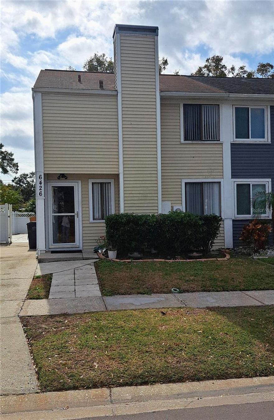 End-unit 3-bedroom, 2.5-bath townhouse with no HOA and no rental restrictions. This move-in-ready property features a private driveway, a large 8x10 storage shed, and a fully fenced rear outdoor area offering both a screened porch and open patio. End-unit location provides added privacy. Conveniently located near shopping, dining, and major roadways. Suitable for owner-occupants or investment use.