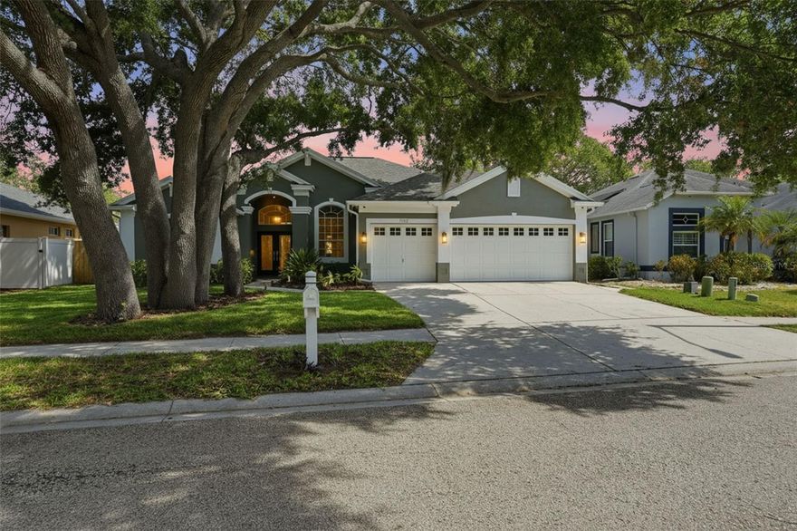 One or more photo(s) has been virtually staged. Wow factor! Totally renovated executive pool home with water access in desirable River Watch community. Perfectly positioned high and dry overlooking the scenic Anclote River with no flooding during the 2024 storms. Completely updated with high style and fashionable finishes… enter through fabulous, mahogany leaded glass double doors to true open concept living with magnificent updates from new engineered wood flooring to soaring ceilings! Formal living and dining areas lead to the chef’s kiss kitchen that has been updated with high style. Gorgeous brand-new cabinetry with fogged glass toppers, crown molding, pan drawers and an accent island all topped with quartz counters and finished with designer hardware and backsplash. Be the first to use the all-new appliances including a gas convection oven, dishwasher and French door refrigerator! A convenient breakfast bar opens to the main living area and a sizable eat in space all looking out on the beautiful pool, patio oasis and on to the river view! The primary bedroom is sizable and offers trey windows to bring a sunny ambiance. It houses an enormous walk-in closet with custom closet system and a spa-like ensuite bath that has been renovated with designer tile work and upscale finishings. The ensuite boasts a split double vanity, water closet and an impressive walk-in shower with indulgent shower head and fixtures! The secondary bedrooms are sizable with ample closet space and both feature new carpeting. The second bath has been updated with the same elegant styling as the rest of the home. Even the laundry room is a site to behold with abundant cabinetry, utility sink and chic tile flooring. The outside extended living space is paradise! Beautiful pool and covered patio screened for ultimate comfort and an additional open patio area with endless possibilities. Enjoy Florida living at its finest… privacy, serenity and picturesque views. This rare gem is situated in a non-flood zone with no flood insurance required. The River Watch community delivers the ultimate Florida lifestyle with a community boat ramp allowing Gulf access via the scenic Anclote River and through historic Tarpon Springs Sponge Docks! This home is truly move in ready and an absolute must see!