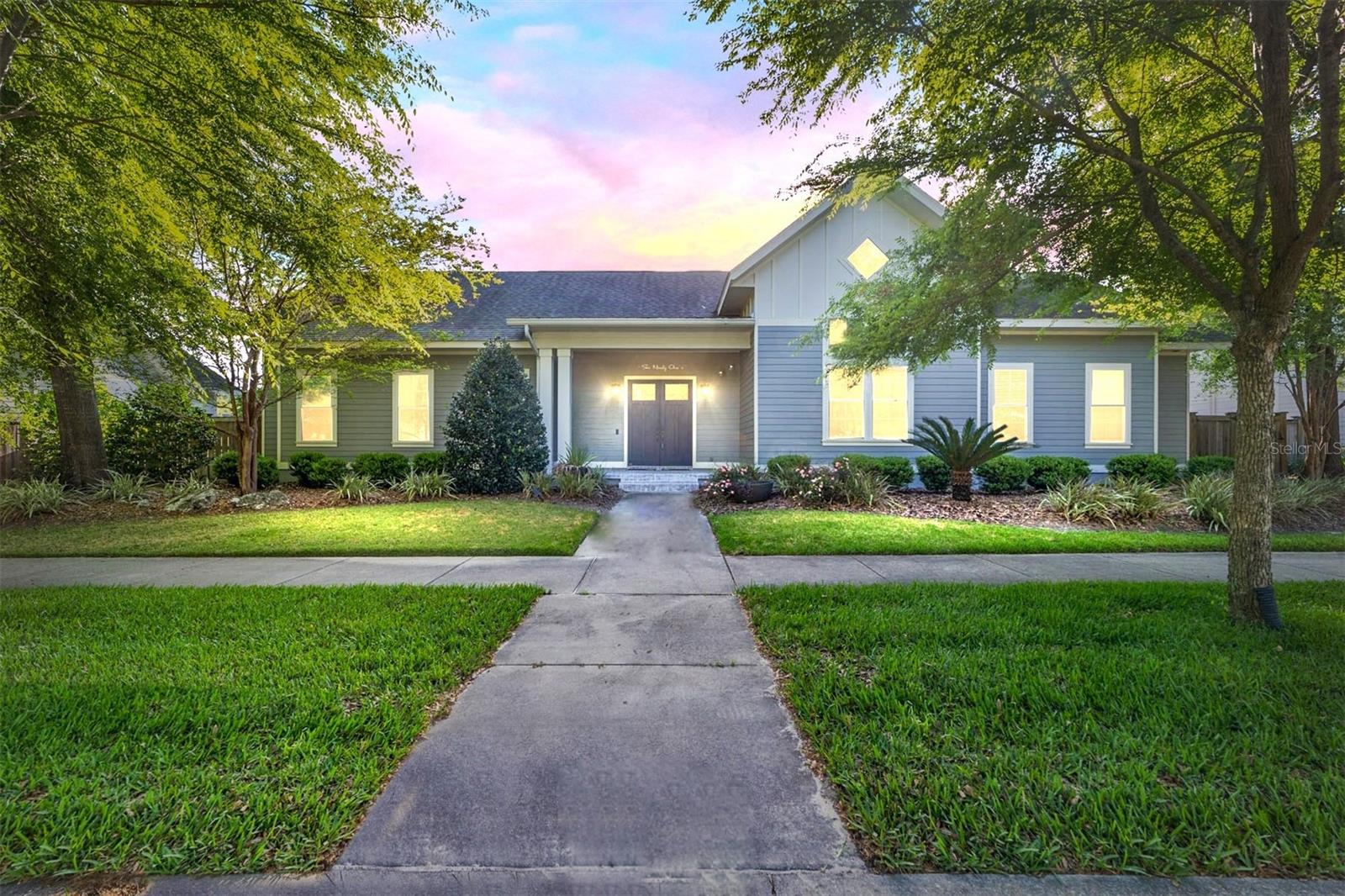 Priced reduced and SELLER NOW OFFERING $10,000 CREDIT TO BUYER AT TIME OF CLOSING WITH ACCEPTABLE OFFER, which may be applied towards buyer closing costs, interest rate buydown, additional price reduction, OR buyer can save and use after closing towards an improvement of their choice! Modern Elegance Meets Timeless Design - This custom-built 2015 Parade home by Dibros blends innovative architecture with enduring style. Located on a premier lot in the Town of Tioga, it offers 3,105 SF of living space with 4 bedrooms, a versatile office/flex room with half bath, 3 full baths, and a rare attached 3-car garage. Inside, the open layout features a gourmet kitchen with granite countertops, high-end cabinetry, stainless steel appliances, and a walk-in pantry. The spacious family room boasts a gas fireplace, cathedral ceilings with wood accents, and sliding doors to a covered lanai—ideal for outdoor dining and entertaining. Guest rooms include a Jack-and-Jill bath and a private suite with full bath. The master suite offers a sitting area, dual walk-in closets, and a spa-like bath with soaking tub and walk-in shower. Additional highlights: luxury vinyl plank flooring, crown molding, custom finishes, abundant natural light, Icynene insulation, and Clay Electric service. The fenced backyard is perfect for a firepit or future pool. Community amenities include a clubhouse, pool, sports courts, playground, garden, and weekly trash service. Experience the lifestyle that makes Tioga truly special.