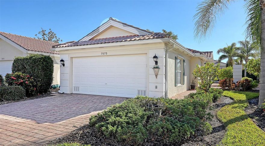 AVAILABLE FOR LEASE OR LEASE PURCHASE! BEAUTIFULLY UPDATED, WITH A PRIVATE POOL, AND FULLY FURNISHED!!! Envision your life in a paradise where your own private pool awaits you every day. This Capri III villa in Villagewalk is fully furnished, including brand new primary bedroom furniture, all set for you to start your Florida adventure. Right from the entrance, the great room stands out with its crown molding and a unique hardwood floor, while the rest of the home offers the practicality and cleanliness of tile throughout—no carpet to worry about. But, it's the allure of your private pool that truly defines this villa, complete with a rescreened lanai, retractable awning, and custom lighting for those perfect evenings. The kitchen is where you'll refine your culinary skills, featuring Corian countertops, a subway tile backsplash, and modern touches like pull-out drawers, glass-front cabinets, and a wine fridge. Your primary suite is a haven of tranquility with crown molding, plantation shutters, and a spacious custom walk-in closet. The perfectly updated bathroom features granite counters and updated shower doors to elevate your daily routine. Your guests will enjoy their own updated and well-appointed bedroom with their very own custom walk-in-closet, as well as their own tastefully updated bathroom. For storm protection, the home includes clear hurricane shutters for the main living area as well as the glass front door. Villagewalk isn't just about your home; it's about embracing a lifestyle where every amenity is at your fingertips. Dive into the community with • A large clubhouse, complete with a fitness center, meeting rooms, and event space for social gatherings. • Two geothermal-heated pools - one for laps and a resort-style lagoon for relaxation. • Six Har-Tru tennis courts, pickleball, and bocce ball courts for the sports enthusiasts. • An on-site restaurant and bar for convenient dining. • A vibrant Town Center that includes a hair salon, boutique shopping, and even a gas station for everyday needs. • A brand-new Tiki Bar for poolside enjoyment. • Miles of walking and biking trails to explore the natural beauty of the area. • A staffed gate, providing 24-hour security for peace of mind. • An HOA management office on-site to handle community affairs effortlessly. • The community benefits from underground power lines, significantly reducing power outage risks, with the Sarasota Fire Department nearby for swift emergency response. Villagewalk is minutes from Publix, Costco, the Legacy Bike Trail, and the world-famous white sands of Siesta Key Beach, with downtown Sarasota's cultural attractions just 20 minutes away. Despite its coastal allure, this villa provides a sanctuary of safety and resilience, making it an ideal retreat for those seeking both peace of mind and the joys of Florida living. This villa offers you not just a home but a gateway to a life filled with convenience, activity, and relaxation. Contact us to see how this can be your new beginning in Sarasota, where every day feels like a vacation.