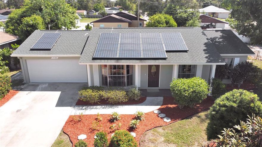 Owner is a Licensed Realtor. Beautifully Remodeled MOVE-IN READY 4-bedroom, 2 full baths & 2 Car garage Home with a BONUS Room!
Monthly Rent INCLUDES your power bill (owner pays for solar panels and electric).  Tenant responsible for maintaining the yard.  
New Luxury Vinyl Plank flooring, New Crown Molding, New high baseboards & Fresh coat of paint on Everything (including the ceilings) throughout the home. Newly Updated Kitchen & Bathrooms, New Modern Light fixtures, NEW 6 panel doors, NEW Ceiling Fans & NEW light fixtures. The Master Bedroom is spacious & private, has HIS-&-HER closets & a Remodeled Master Bathroom (including the shower pan). Both Bathrooms have New toilets, New cabinets & Countertops, New flooring, etc... TONS OF CLOSETS! There's a linen closet in the Guest bath & 3 additional closets in the hallway. 
The AC was recently serviced & a spring service has already been paid for (permit in 2013).  Property has a Mangos tree & Seasoned Pineapple plants! Centrally located with quick, 5 min, access to shopping & grocery stores. An EASY 15 min drive to the BEACHES. VERY ACCESSIBLE to local attractions. A 20 minute drive gets you to St. Pete Airport, Downtown St Pete or Tropicana Field! Tampa International Airport is a short 35 min drive! To move in need to pass a Background check, First, Last & $2,500 security deposit. Pets have a $250 non refundable deposit per pet. No agreesive breeds.