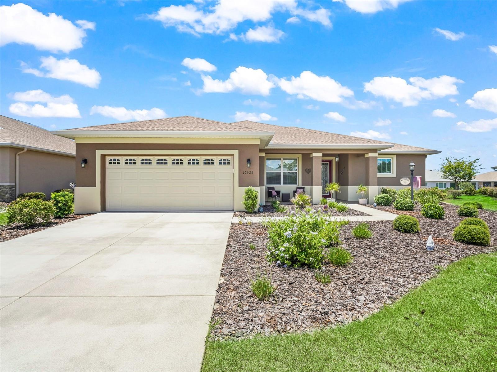 Immaculate 2 Bedroom, 2 Bath Livingston Model Home with lots of Upgrades throughout and you will also notice this house is meticulously clean– Avalon 7 is in (On Top of the World!) 55 PLUS GATED COMMUNITY.
Welcome to your dream home in the sought-after 55+ community of On Top of the World, Avalon 7! This beautifully upgraded Livingston model offers 2 spacious bedrooms, 2 bathrooms, and a flex room with French doors, perfect as an office, den, or guest room. This bonus room being used at a den at the moment and will greet you as you enter through the foyer in front of the house, split concept keeping it separate from the other rooms for added privacy.
Step inside to find tall ceilings, including a coffered vaulted ceiling in the living room with a large, modern ceiling fan. Tile floors flow with tile throughout, with carpet only in the bedrooms for added comfort.
The open-concept living and dining area boasts bright natural light and serene backyard views. The chef’s kitchen is outfitted with granite countertops, stainless steel appliances, a pantry, and a cozy dining nook.
Retreat to the spacious primary suite, featuring a custom designer accent wall, large walk-in closet, and a luxurious en-suite bath with dual granite sinks, oversized tiled walk-in shower with grab bars, and a linen closet.
The guest bedroom is light and airy, also with backyard views, and the guest bath is tastefully finished with granite and tile.
Enjoy year-round relaxation in the nearly 27-foot-long screened lanai under the main roofline—perfect for entertaining or soaking in the Florida sunshine.
Additional highlights include:
Oversized 2-car garage with room for a golf cart, epoxy flooring, and extra storage
Smart home features
Ceiling fans in every room
Water softener and purifier, dual system
Laundry room with gas/electric dryer options and utility sink
Monthly HOA Fees Include:
24/7 gated security at all 3 entrances
Exterior lawn care included with lease fee.
Roof maintenance, roof replaced every 20 years, check with management for any updates.
Trash pickup included in your taxes, you are able to take your trash daily to the community assigned stations.
Basic internet included with lease fee.
Access to 3 community pools (including indoor heated pool)
2 fitness centers
Tennis, pickleball, softball, archery, bocce ball, billiards, and more
Veterans Park, dog park, RC flying field, drone and car tracks
On-site restaurant
Golf cart access to nearby shopping centers
This home is move-in ready and like new (un-furnished) offering low-maintenance living with world-class amenities. Don’t miss your chance to live the Florida lifestyle in one of the most active and vibrant communities in the state!
Schedule your private in person or tour today!