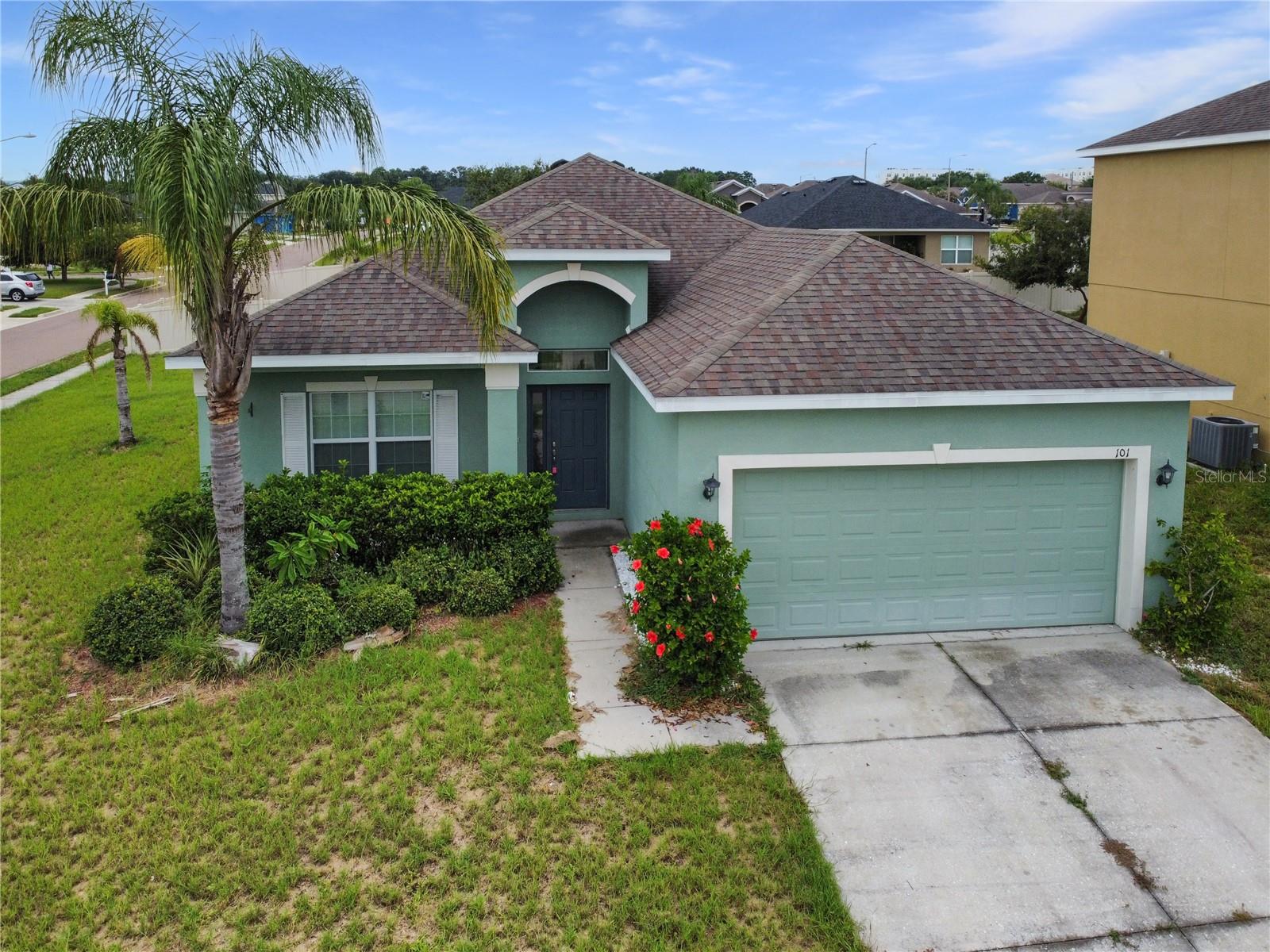 Welcome to Highland Meadows, where comfort, space, and convenience come together. This well-maintained corner-lot home sits on an oversized 0.21-acre lot and features a 2-car garage plus extended driveway, offering plenty of room for parking and storage. The backyard boasts a covered patio, perfect for enjoying Florida’s sunny afternoons or quiet evenings outdoors.
Inside, you'll find laminate flooring throughout the living areas with tile in the kitchen and wet zones, great for easy maintenance. The thoughtful split floor plan separates the spacious primary suite from the other bedrooms, offering privacy and peace. The primary bathroom is equipped with dual sinks, a soaking tub, and a separate walk-in shower.
A formal dining room greets you at the front of the home, making it ideal for hosting dinners or setting up a home office. The kitchen flows seamlessly into the main living area, creating a natural gathering space. Whether you're entertaining or enjoying a quiet night in, this layout fits all lifestyles.
Located in a growing community with access to a pool and playground, and just a short drive to shopping, dining, and major highways, this Highland Meadows home is the perfect blend of functionality and location. Don’t miss your chance to see it, schedule your tour today!
