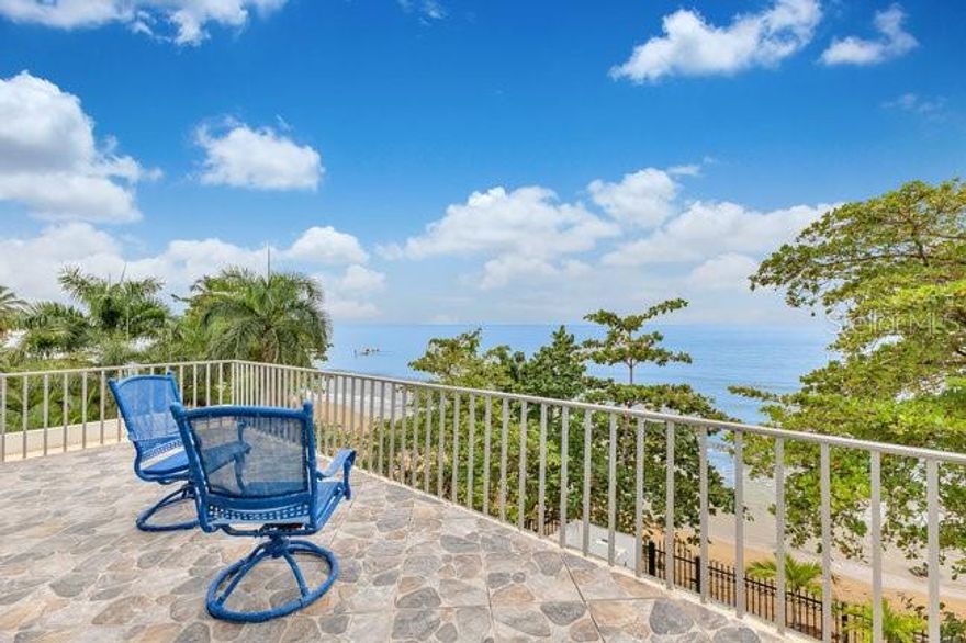 Experience coastal luxury like never before in this one-of-a-kind oceanfront home. Designed with an open-concept layout so that you have ocean views from both great rooms located on each floor plus spectacular panoramic view from the covered rooftop terrace. This stunning residence seamlessly blends indoor and outdoor living, inviting the sights and sounds of the sea into your daily life. Expansive floor-to-ceiling windows facing the turquoise waters of the Caribbean sea flood the space with natural light, while high-end finishes and thoughtful architectural details create an atmosphere of Beachfront living. The kitchen, designed for both entertaining and everyday living, opens effortlessly to the spacious living and dining areas, all offering uninterrupted views of the ocean. Step outside onto the ocean-facing terrace, perfect for morning coffee, sunset cocktails, or simply soaking in the coastal breeze. Whether you’re relaxing on the spacious rooftop terrace are enjoying the beach access just outside your back gate, every moment in this home feels like a seaside escape. The house has 2 great rooms, 4 bedrooms, 4 baths and plenty of parking. The lot is 610 square meters of gated land with tropical plants throughout. The house approximately 2,775 of interior sqft and approx. another 750 sqft of covered outdoor areas, all with incredible views. Don’t miss the opportunity to own this exclusive coastal gem.