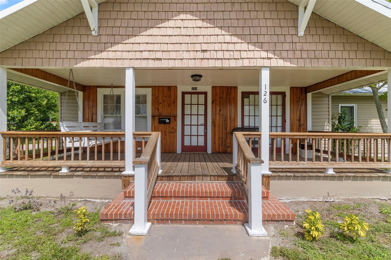 Meticulously maintained 3-bedroom, 2-bathroom home located just minutes from historic downtown Arcadia. Built in 1958, this 1925 Sq Ft (under air) residence offers a total of 3,233 Sq Ft and situated on 3 city lots. Features include a spacious living room, family room, Florida/bonus room with inside laundry, original details with with tasteful upgrades, central heat and air, and a cozy fireplace. The wood frame construction, metal roof, and charming front porch enhance the home's character and durability. New roof in 2021. Outside, enjoy a large brick patio, expansive yard, and a detached garage/workshop. This beautiful property blends vintage charm with modern convenience-a rare find in a historic neighborhood. Don't miss the opportunity to own a stunning piece of Arcadia's history! Home can be purchased with 4 lots (see 2nd listing for 4 lot price) instead of just 3. This size yard in the city is very rare so don't miss this opportunity.