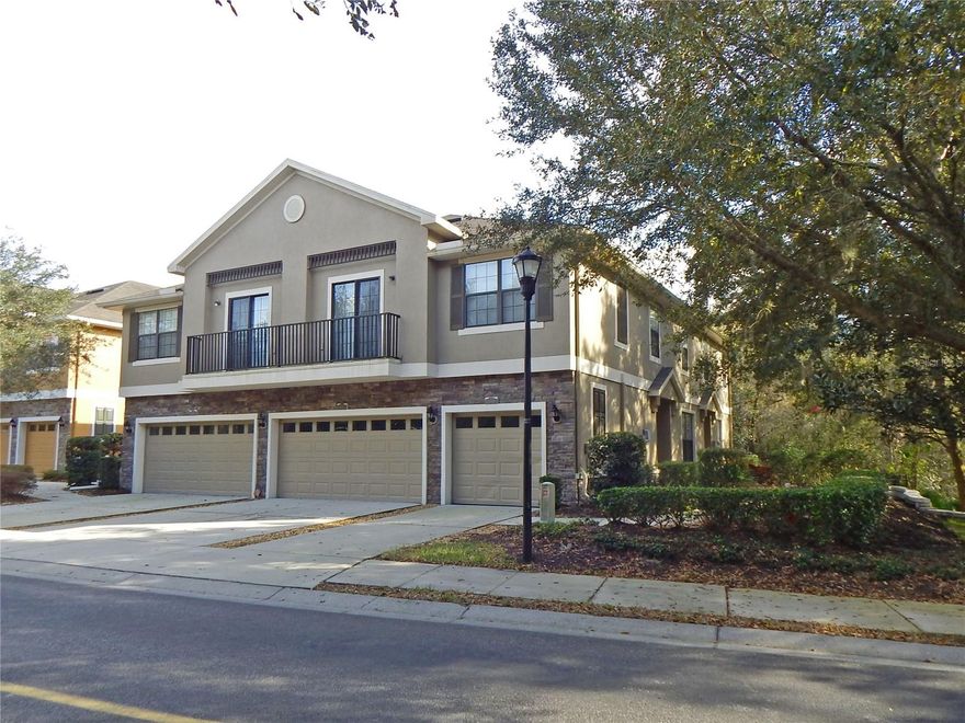 Check out this affordable 3 bedroom townhouse in a gated section of Fishhawk Ranch, one of Tampa's premier master planned communities! The 1st floor features a spacious family room, separate dining area, and a well appointed kitchen with a closet pantry, stainless steel appliances, and large breakfast bar, inside laundry, extra storage area, and guest half bath! The 2nd floor offers 2 ample sized bedrooms, a full sized hall bath, and a large master suite with walk in closet, garden tub, and dual sinks. Fishhawk residents enjoy access to community pools, parks, rec centers, trails, tennis, basketball, top rated schools, and more!