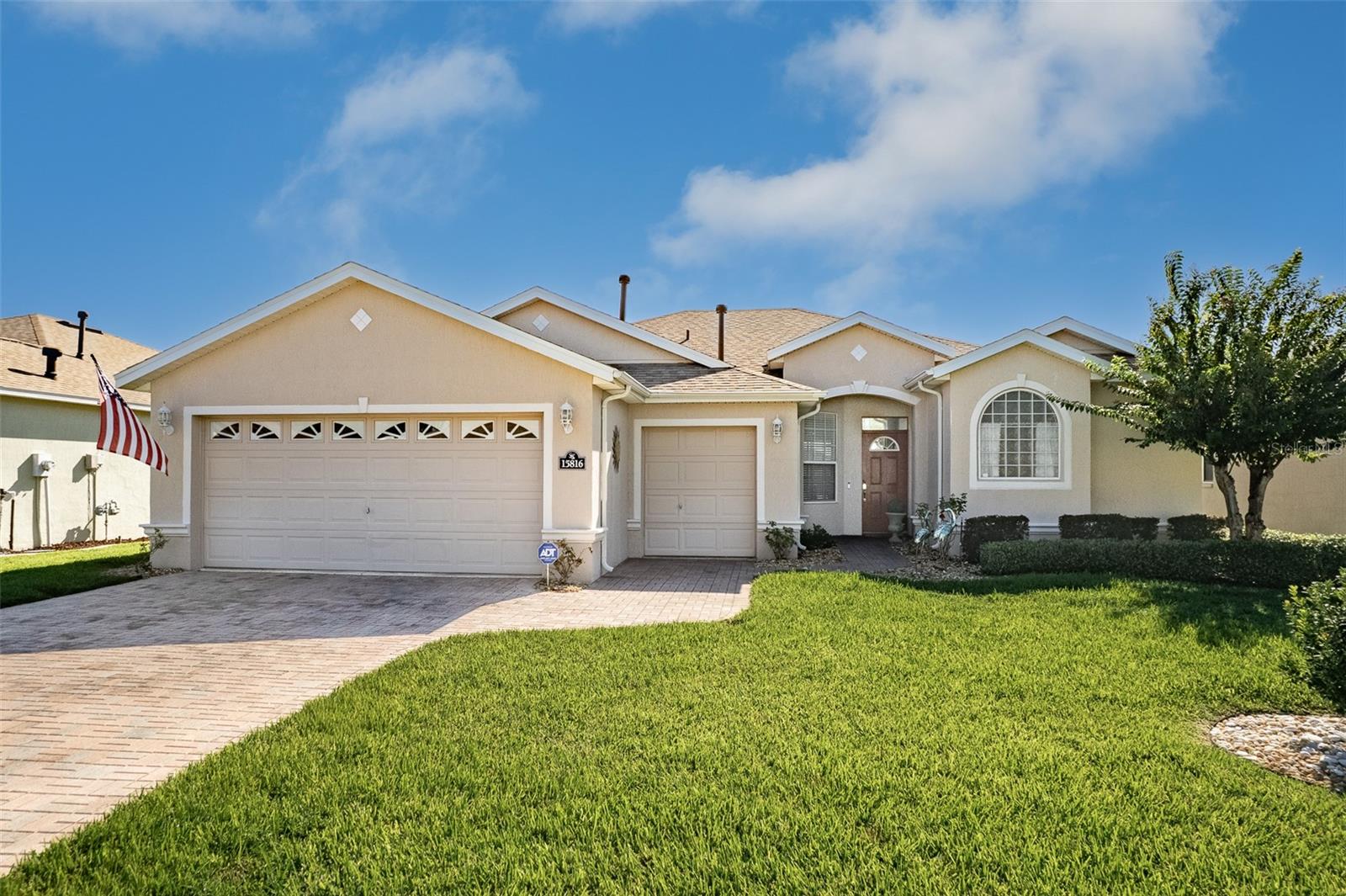 Welcome to this exceptionally well-kept Venice model in the 55+ golf community of SummerGlen. With 3 bedrooms, 2 baths, and 2,090 square feet, this home shows the benefit of careful ownership and smart upgrades. A brand-new roof (Feb 2024) tops a well-designed split floor plan where the primary suite opens through sliders to the pool and lanai. This year the owners installed high-end luxury vinyl plank (LVP) flooring throughout the kitchen, living areas and bedrooms. It’s quieter and more comfortable underfoot than traditional vinyl, has an engineered polymer core for strength and flexibility, and is completely waterproof, scratch and slip resistant. The kitchen features cherry cabinets with pullouts, granite counters with a modern edge, a gas range, stainless steel appliances, and a solar tube for natural light. A breakfast nook, breakfast counter, and formal dining room make entertaining easy. Inside you’ll also find upgraded lighting and ceiling fans and no carpet anywhere. Step through the enclosed lanai sliders to the salt-water pool with waterfall under a spacious bird-cage screen, where paver decking and wide golf-course views create a true Florida retreat. Practical upgrades include a new garage door opener, new water softener, and LVP flooring. Washer and dryer are included. Living in SummerGlen means access to an 18-hole golf course, on-site restaurant, resort-style pool and hot tub, tennis and pickleball courts, softball field, dog park, RV storage, and a vibrant clubhouse with fitness center and social activities. The low monthly HOA of $375 covers guard-gated security, Spectrum Bronze Tier 1 TV cable, 100 Mbps high-speed internet, lawn care (mowing, edging, and blowing), trash and recycling pickup, and RV and boat storage for a one-time fee. As an added bonus, residents receive a $30 monthly credit at the on-site restaurant.