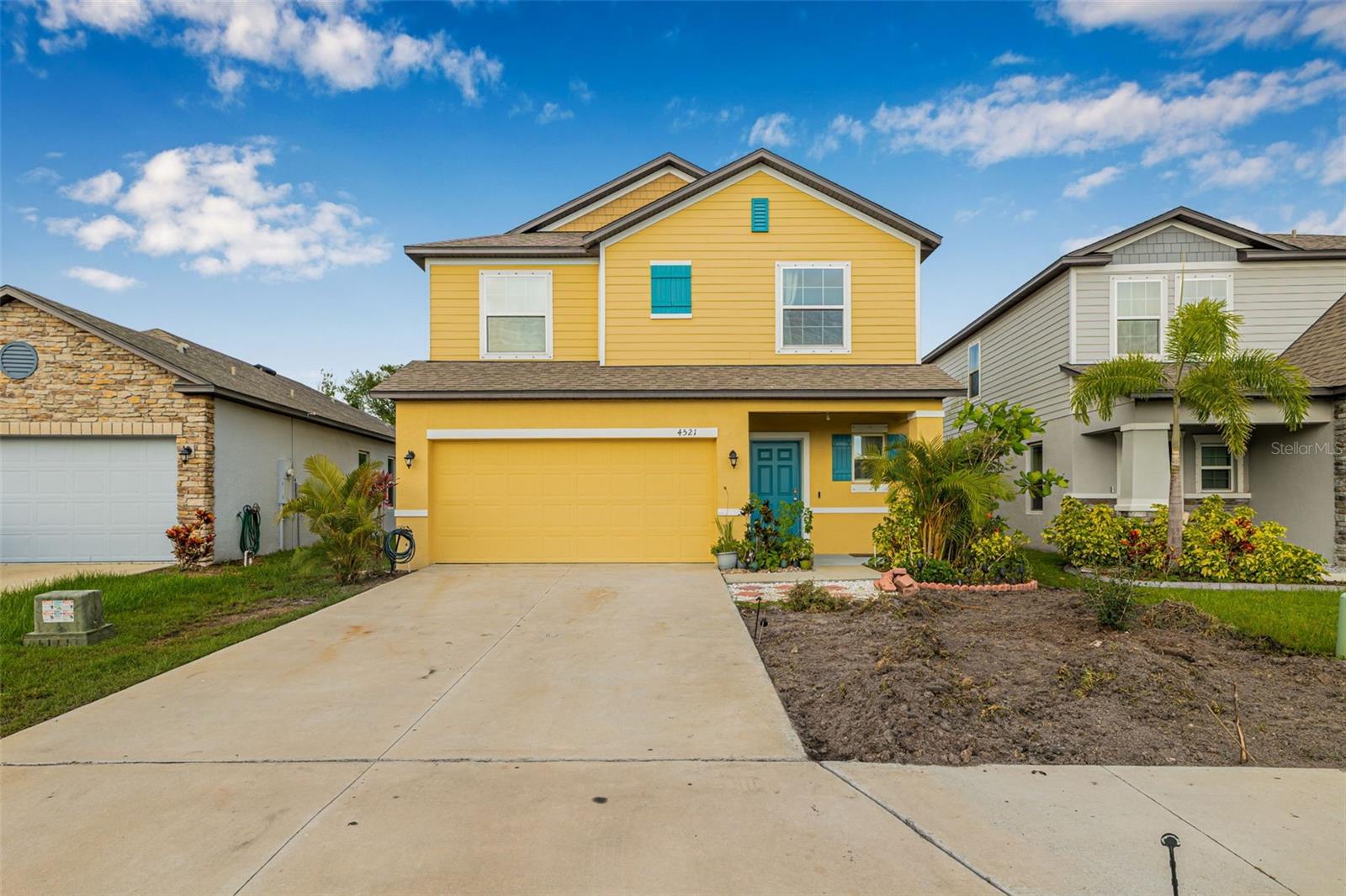 Welcome to 4521 Reisswood Loop, a practically new Maronda-built Lexington model, constructed in 2021 and located in the sought-after Willow Walk community of Palmetto. This 4-bedroom, 2.5-bathroom two-story home offers over 2,150 sq ft of modern living space, designed with comfort, function, and style in mind. Step inside and enjoy a move-in ready home with no issues to worry about—just unpack and start living! The bright, open-concept floorplan features a spacious living room, dining area, and stunning kitchen, all seamlessly connected for effortless entertaining and everyday living. The kitchen is the heart of the home, equipped with sleek quartz countertops, ample cabinetry, and a large prep space perfect for cooking or hosting guests. Durable ceramic tile flooring flows throughout the main living areas, adding style and ease of maintenance. The primary suite is privately located on the main floor, offering a spacious retreat with a large walk-in closet and an en-suite bath. Upstairs, you’ll find three more generously sized bedrooms and an additional full bath, creating the perfect layout for family and guests. Enjoy tranquil views and privacy in the partially fenced backyard that backs up to a preserved conservation area—a peaceful setting to unwind or entertain. This home also includes a spacious 2-car garage with ample storage, and grants access to Willow Walk’s resort-style amenities, including a community pool, park, and playground. Ideally located just minutes from I-75, the Sunshine Skyway Bridge, top-rated schools, shopping, dining, and the pristine beaches of Anna Maria Island, this home truly offers the best of Florida living. Tucked into a family-friendly neighborhood, this home blends quality construction, smart design, and unbeatable location.
Don’t miss this opportunity—schedule your private showing today and make 4521 Reisswood Loop your forever home!