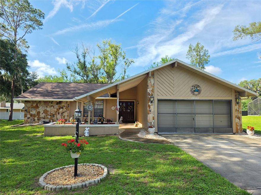 Dogwood Estates 3 Bedroom Home 2 Full Bathrooms And A 2 Car Garage- Enter The Home Through A Dual Door Entry To The Living Room- Vaulted Beam Ceilings- Formal Dining Room And A Eat In Kitchen With Granite Counter Tops, Dining Nook And A Pantry- The Primary Bedroom Has A Private Bath With A Tiled Shower- There Is Also A Separate Additional Room Being Used As An Office- Inside Laundry Room With A Wash Tub- Plus A 2nd. Wash Tub In The Garage- Extras Include Roof 2021, Newer AC 2025 And Water Heater- Open Patio In The Private Backyard- Call Today For A Showing.