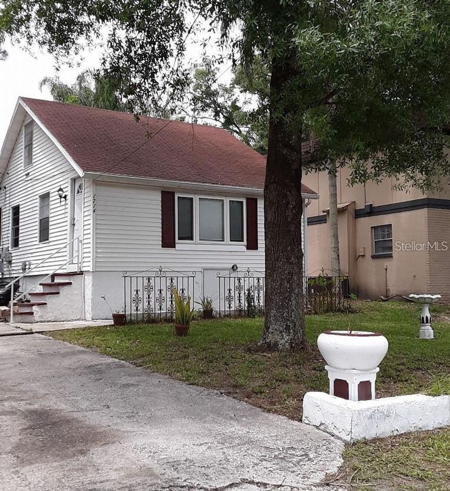 This charming 2-bedroom, 1-bathroom single-family home is located in a desirable Sulphur Springs location, with the Hillsborough River directly across the street. Centrally located near University of South Florida, downtown Tampa, Busch Gardens, and Lowry Park. Features include shade trees, fenced backyard, laundry room, and unfinished basement. Selling 'as is' for cash.