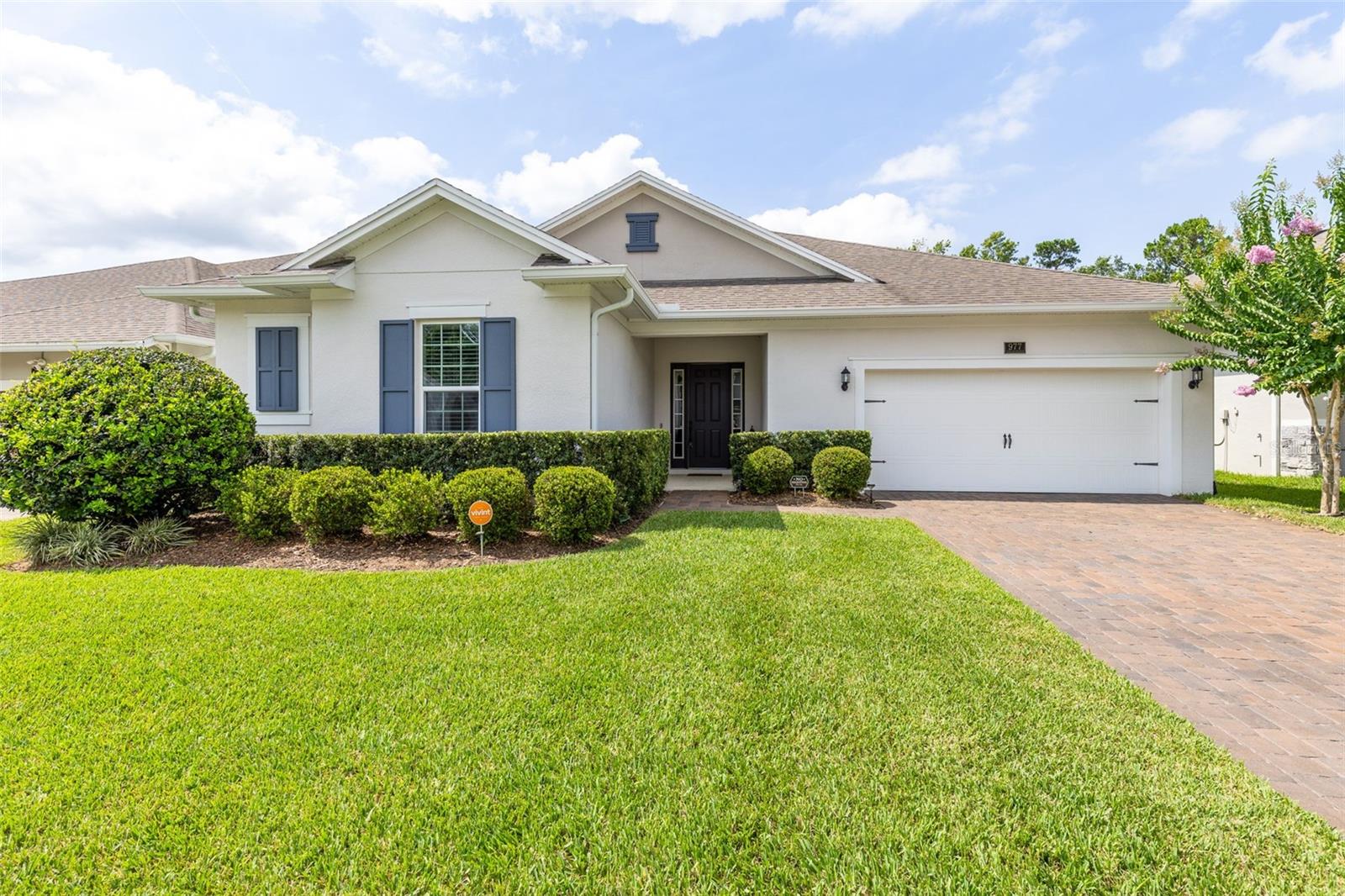 Welcome Home to Northern Oaks in Winter Springs—a quaint BOUTIQUE community with only 35 home sites, perfect for those looking to escape the hustle and bustle of larger neighborhoods. This stunning Dream Finders-built Tidewater Model offers 2,712 sq. ft. of thoughtfully designed living space with 4 bedrooms, 2.5 bathrooms, a 3 CAR TANDEM GARAGE, 10’ ceilings throughout, and 8’ doors that enhance the home’s spacious feel.
Step inside and experience a unique layout with double foyers and statement-making light fixtures that set the tone for the home's modern elegance. A super functional mudroom just off the garage entry keeps daily life organized, while the open-concept great room flows seamlessly into a gourmet kitchen featuring a butler’s pantry AND large walk-in pantry, stainless steel appliances, a sleek stainless range hood, and eye-catching tile backsplash—perfect for both everyday cooking and entertaining.
The functional 3-way split floor plan provides privacy and flexibility, with two full baths and a convenient half bath just off the main living area. The laundry room is ideally located just off the primary suite for ultimate ease and is already plumbed for a utility sink. Neutral tile flooring throughout, ample storage, and thoughtfully placed upgrades add to the home's appeal. The HVAC system features UV light to enhance the air quality.
Enjoy the outdoors from the spacious, welcoming lanai with no rear neighbors, ideal for relaxing or entertaining. Additional exterior highlights include whole house gutters, French drains, and a brick paver driveway for added curb appeal and practicality.
With a perfect blend of style, space, and smart design, this home is a must-see in one of Winter Springs’ most desirable and intimate communities.