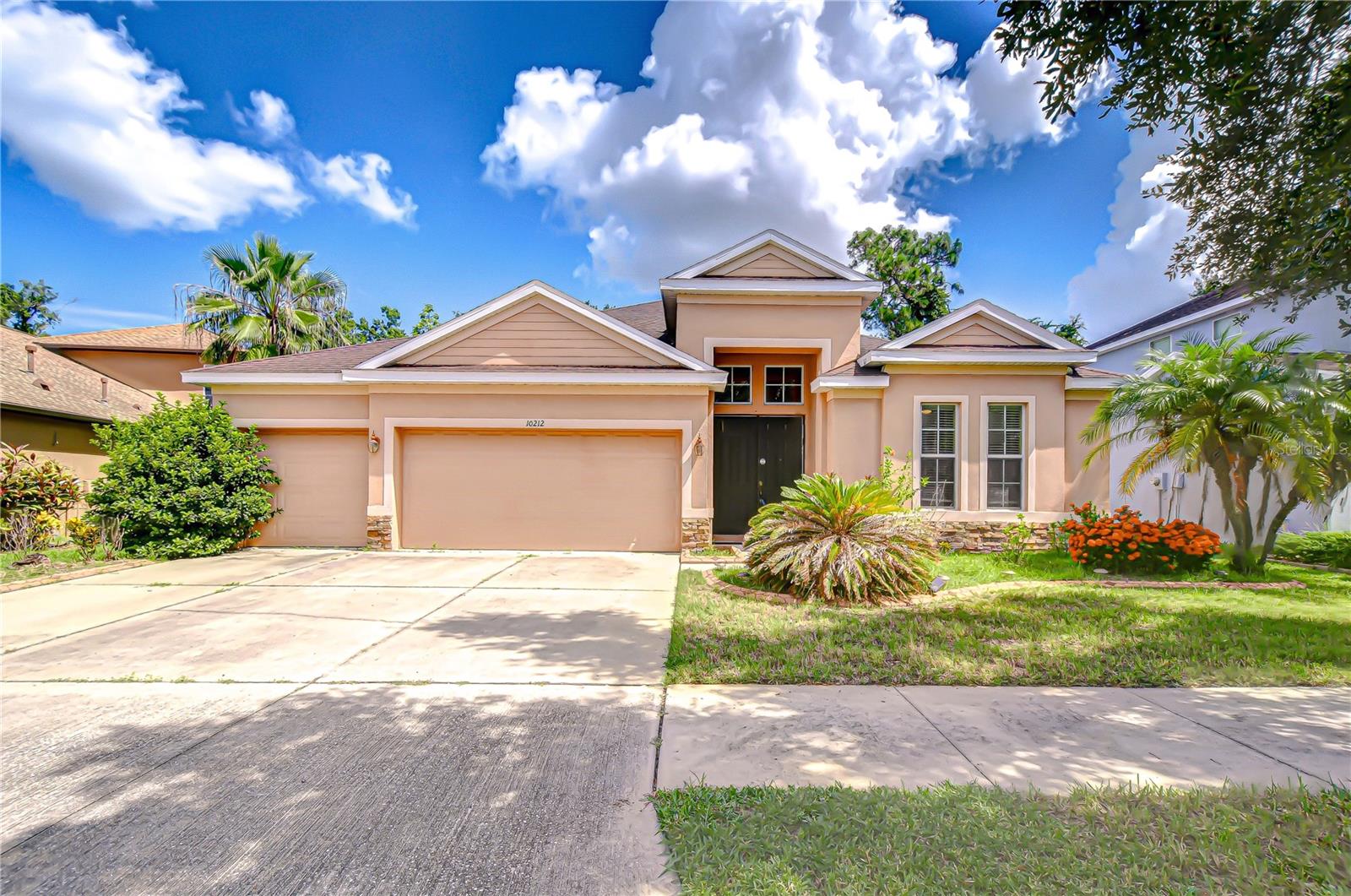 Welcome to Avelar Creek North—a wonderful community in the heart of Riverview, just minutes from I-75 for easy commuting. You’ll love the convenient location, close to top-rated schools, delicious restaurants, shopping, and excellent medical facilities. This beautiful 4-bedroom, 3-bath home offers the perfect blend of comfort and functionality. A spacious home office greets you upon entry, offering flexibility for your needs. Don’t need an office? This room is already wired for surround sound, making it an ideal media room. The formal dining room features elegant chair railing and plenty of natural light, creating the perfect setting for family gatherings. At the heart of the home, the kitchen boasts granite countertops, a stylish backsplash, and abundant prep and storage space. It opens to the great room, where large sliding doors frame a beautiful view and keep you connected to the conversation. Step outside to the spacious screened lanai—perfect for enjoying Florida’s beautiful weather year-round. The triple-split floorplan ensures maximum privacy. The primary suite is tucked away on one side of the home and offers two walk-in closets plus a private en-suite with dual vanities, a soaking tub, and a separate shower. Two additional bedrooms share a full bath on the opposite side, while the fourth bedroom enjoys its own wing and private access to a full bath—ideal for guests. This home also features a spacious 3-car garage and is conveniently located just around the corner from the community pool and playground, making it easy to enjoy outdoor fun and relaxation close to home. Don't miss your chance to call this home! Copy and paste this link to tour the home virtually: my.matterport.com/show/?m=SCBZJGuEwZy&mls=1
