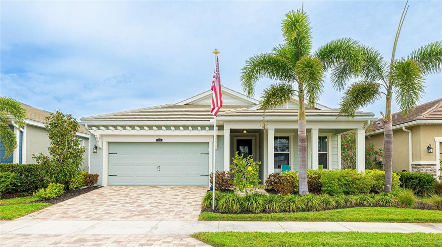 This beautifully maintained home features one of the most sought-after floor plans in Sunrise Preserve. From the moment you step inside, you’ll appreciate the thoughtful details, wide-open layout, and excellent room sizes throughout. Unlike many Florida homes, this residence offers exceptional storage, including two walk-in closets in the owner’s suite, a spacious kitchen pantry, two additional hallway closets, and decorative niches and shelving that add charm and functionality.

The gourmet kitchen is anchored by a massive island with gorgeous quartz countertops, offering ample prep space and seating. Adjacent to the island, a dining area flows seamlessly into the expansive living space, perfect for everyday living or entertaining. The oversized second bedroom provides comfort for guests, while the large flex room—conveniently situated between the guest space and owner’s suite—can easily be converted into a third bedroom if desired.

The owner’s suite is a private retreat with preserve views, two walk-in closets, split vanities with quartz counters, and a spacious bath. At the back of the home, sliding glass doors lead to a significantly enlarged screened lanai, professionally coated in March 2025, offering nearly 500 square feet of outdoor living space. The fenced backyard overlooks a serene, private preserve, creating a secluded oasis.

Nestled on a private dead-end street with no through traffic, this home enjoys both tranquility and convenience. Sunrise Preserve is a resort-style, amenity-rich community featuring a pool, spa, outdoor kitchen, fitness center with training room, party room, tennis, pickleball, and a dedicated amenities director coordinating monthly social events, live music, food trucks, and more. Golf carts are welcome, making it easy to enjoy everything the community has to offer.

Location is unbeatable—just take Clark Road straight to world-famous Siesta Key Beach and Village, or head south to Osprey, Nokomis, and Venice without needing I-75. Sarasota also offers endless dining, shopping, theater, boating, arts, and entertainment options.

This is the Florida lifestyle at its very best—private, spacious, amenity-rich, and perfectly located. Click on the link for a 3D tour of this home.