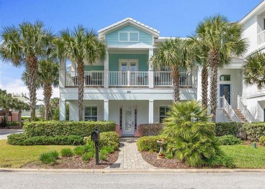 ALL Utilities Included! Fully Furnished! When you enter the home, walk through the front door on the 1st level to be greeted by a great room perfect for late night movies. The exquisite blues let you know the ocean is just steps away. The 1st floor hosts 2 Twin Beds with a coastal feel. Attached to this bedroom is a full bathroom shared by the another guest bedroom that boasts a Queen Bed. All the bedrooms include TVs not to mention a PS5 gaming system! Another guest bedroom is perfect for extended family and friends offering a full over full bunk. There is also single pull out and a full pull out as well for extended family and friends. The half Bathroom complete this level.

Take the stairs to the 2nd floor, which boasts an expansive open concept living room, dining room, and kitchen, decorated in a contemporary coastal design. The living room boasts a TV and features a show-stopping ceiling. The whole family can gather around the dining room and kitchen counter with bar seating for their favorite snacks. The kitchen showcases a bright feel with stainless steel appliances. Enjoy meals inside or outside to make mealtime memorable. This level also includes a Half Bathroom for guests as well as a laundry room for convenience.

The 2nd level includes the Master suite with a comfortable King Bed and ensuite. Step out on your private balcony and feel the ocean breezes to decompress from your day. The private Master Bathroom is a secluded paradise. Wash-away the day in the spacious walk-in shower or step into the soaking tub for relaxation.

Off of the open concept living space on the 2nd floor is a large breathtaking balcony. Plenty of seating for everyone in this calming spot to relax and listen to the waves crashing or dine outside at the lovely table. This is an ideal spot for the whole family to gather and recharge by the sea.

Only a 1-minute walk to the beach, means you will probably visit the beach often. This location also makes it easy to access the Cinnamon Beach Amenities.

***Please inquire with Agent regarding available rental dates of October 2025 - May 2026***