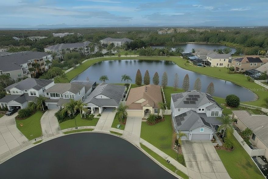 Welcome to your perfect Florida retreat, where spectacular sunset views can be enjoyed right from your lanai. Located on a quiet cul-de-sac within a gated community, this beautifully maintained 4-bedroom, 2-bath, one-story home offers an ideal blend of comfort, privacy, and convenience.

Built in 2015, this residence has been meticulously cared for and shows like a newer home. A covered front porch with elegant travertine tile creates an inviting entry. Inside, you’ll find a bright, open floor plan with wood-like tile flooring throughout the main living areas, ideal for both everyday living and entertaining.

The kitchen is a standout feature, offering granite countertops, warm wood cabinetry, a stylish tile backsplash, and stainless steel appliances , including a newer dishwasher adding modern convenience and peace of mind.

The spacious primary suite serves as a true retreat, offering double granite vanities, a garden tub, a separate walk-in shower, and a generous walk-in closet conveniently accessed through the bathroom. Two additional bedrooms feature carpet, while the fourth bedroom provides flexible space for a home office, gym, or guest room.

Additional highlights include a dedicated laundry room with washer and new dryer included, and a two-car garage equipped with overhead metal storage that conveys, plus an EV charging outlet already installed.  Also included is a Ring video doorbell and Rachio smart sprinkler controller.


Step outside to the screened lanai with travertine tile, overlooking a tranquil pond and enjoying no direct rear neighbors. The fenced backyard offers privacy and plenty of space for pets or play. Hurricane protection includes accordion shutters on the sliders and front door for easy closure, along with additional shutters throughout the home.


Recent updates include interior/exterior paint completed in recent years.  The community is well maintained and features a very reasonable HOA of just $150 per month.
This home has been lovingly maintained and offers a peaceful setting ready for its next owner.

Call Carsten Prause at 727-871-6686 to make an offer!