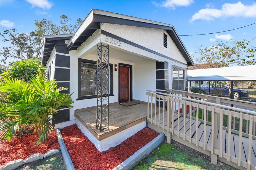 Experience the perfect fusion of timeless character and modern sophistication in this newly and thoughtfully renovated 4-bedroom, 2-bath residence, complete with a versatile den and covered carport. Far from the ordinary standard cookie-cutter new build, this home stands out with distinctive charm, curated finishes, and a spacious lot that offers room to grow—an exceptional find in an evolving, high-potential gentrifying neighborhood.

From the moment you arrive, the home’s inviting presence and quiet street setting create a sense of comfort and exclusivity. Step inside to discover a design-forward interior where vintage architectural elements are seamlessly blended with contemporary luxury. The flowing, open layout offers generous living spaces ideal for entertaining, working from home, or unwinding in style.

The gourmet-ready kitchen is anchored by premium appliances—including a new KitchenAid refrigerator with internal water dispenser and a new LG stove—ensuring both function and flair. The dedicated laundry room providing storage with full washer and dryer set adding convenience and value from day one.
Retreat to the spacious primary bedroom, featuring a large walk-in closet, while three additional bedrooms offer flexibility for guests, office space, or creative use. Every corner of this home has been refreshed with intention, supported by valuable structural updates such as a 2023 roof, 2019 HVAC, 2025 water heater, and new plumbing in select areas.

Outdoors, the expansive yard wraps around the home, offering ample room —from gardening to play spaces with the beginnings of an outdoor custom kitchen for hosting and relaxation, ready to transform into your personal retreat.It’s a rare opportunity to cultivate your ideal outdoor sanctuary in a setting with tremendous upside.

Homes with this level of personality, quality, and future promise seldom come to market. Explore the possibilities and experience firsthand why this exceptional property stands apart.

Overly simplified description:
This home has 4 bedrooms, primary bedroom with large walk-in closet, 2 baths, den, and laundry room with storage space. Covered carport with a large yard surrounding home including custom built outdoor table.