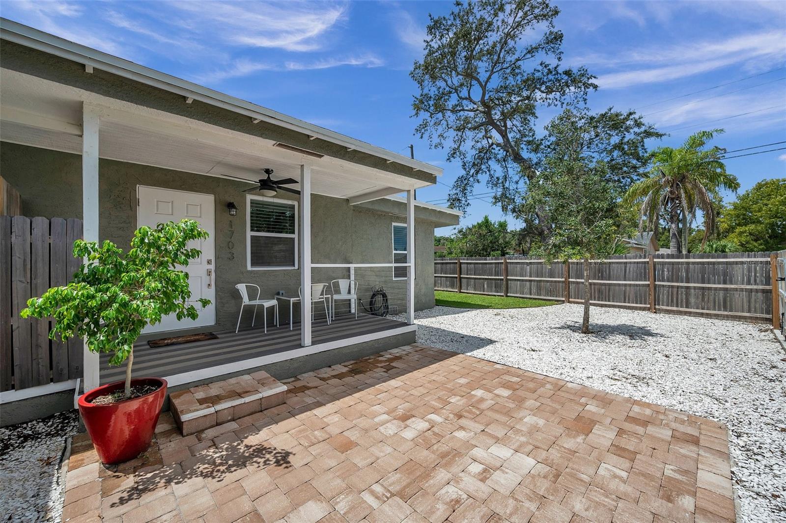 Cozy Two-Bedroom Home with Fenced Backyard | This charming home in vibrant St. Petersburg features two bedrooms, one bathroom, and convenient in-unit laundry. Enjoy a large private fenced yard with shaded seating for relaxation and entertaining and plenty of space for parking a boat or vehicle. Just a 10-minute drive from downtown St. Pete and St. Pete Beach, you'll have the best of city life and beachside leisure. Explore dining, shopping, and entertainment nearby, and enjoy easy commuting with accessible transportation routes. Contact us today to schedule a showing and start your St. Petersburg adventure!
MOVE-IN REQUIREMENTS:
FIRST & LAST MONTH RENT ($3,200)
NO EVICTIONS, NO RECENT DELINQUENT ACCOUNTS
CREDIT SCORE 600+
UTILITIES INCLUDED: LAWN & PEST
CALL TO SCHEDULE A TOUR OR REQUEST MORE INFO.