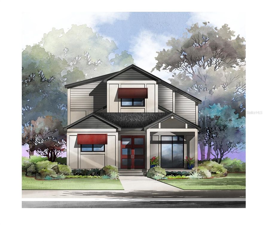 Under Construction. Barry Bullard Homes stunning 2,890 square foot residence located in the highly sought-after, golf cart-friendly community of Town of Tioga. This thoughtfully designed open-concept, two-story great room plan offers 4 spacious bedrooms, 3 full bathrooms, a versatile flex/game room, and an oversized two-car garage plus a dedicated golf cart garage. The home features a private walled courtyard and multiple outdoor living areas, including a large covered lanai with a summer kitchen, pavered courtyard, and a charming covered front porch perfect for outdoor dining.

Inside, the cook’s kitchen features custom cabinetry, a floating island, Quartz countertops, a 36” five-burner gas cooktop, convection wall oven with built-in microwave, countertop-depth French door refrigerator, and a closet pantry. The great room is anchored by recessed, stack-back sliding glass doors and built-in cabinetry and shelving for elegant storage and display.

The owner's suite is a private retreat offering a luxury bathroom with a free-standing soaking tub, separate frameless glass-enclosed shower, and a huge walk-in closet outfitted with upgraded laminate shelving. Additional interior highlights include 8' tall doors throughout, clean modern trim, cove crown molding, and durable LVP plank flooring in all living areas. Bathrooms and laundry feature tile flooring, and bathroom wall tile extends to the ceilings in wet areas. A stop-and-drop area by the back door adds function and charm with custom cubbies and a bench.

Energy efficiency is paramount with spray foam insulation in walls and ceilings, tankless water heaters, LED recessed and task lighting, and vinyl insulated Low-E windows. The exterior is built for low maintenance with Hardi-Board siding and soffits and a professionally designed low-maintenance landscape.

Residents of Town of Tioga enjoy a host of community amenities including a pickleball court, clubhouse, pool, playground, tennis courts, sand volleyball, basketball courts, and scenic walking trails. Tioga Town Center is just steps away with fine dining, boutique shopping, and Gainesville Health and Fitness. Conveniently located approximately 4 miles from I-75, 4.5 miles to North Florida Regional Medical Center, 8 miles to the University of Florida, and 11 miles to Shands Hospital, this home offers luxury, comfort, and accessibility in one exceptional package.