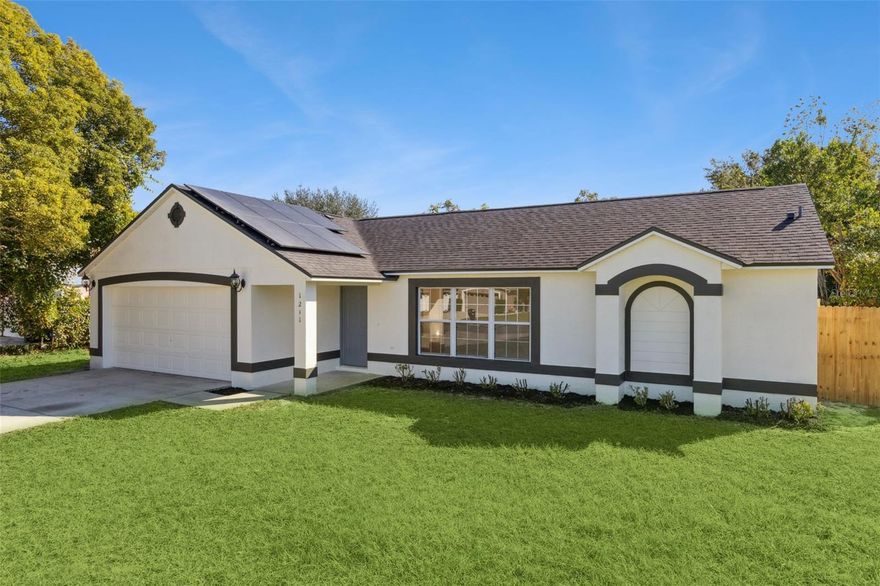 Experience Florida living at its best in this stunning Deltona home!
Pull into the oversized driveway and admire the fresh exterior paint, updated with a modern color palette. The new roof (2022) offers peace of mind, while the fully paid-off solar system provides significant energy savings from day one. A spacious two-car garage completes the impressive curb appeal.
Step inside through the open entryway to discover a bright and flowing floorplan, accentuated by vaulted ceilings that create a sense of grandeur and space. The brand-new luxury vinyl plank (LVP) flooring leads you through the main living areas, adding a modern touch that is both beautiful and durable.
The heart of the home you will find a newly updated kitchen. It features re-finished cabinets, gleaming new quartz countertops, and a complete suite of new stainless steel appliances. From the kitchen sink, a perfect view looks out into the screened-in Florida room and the private, lush backyard, making meal prep a joy.
Escape to the master suite complete with a walk-in closet for all your storage needs.
Step outside into your own private oasis. The screened-in Florida room is ideal for enjoying a morning coffee or an evening cocktail, no matter the weather. Beyond, a sparkling private pool awaits for endless summer fun. The massive, oversized backyard provides a blank canvas for your dreams, with more than enough room for a fire-pit, a garden, or a custom outdoor kitchen.
Located in the thriving and convenient community of Deltona, this home is a commuter's dream, offering easy access to I-4 for quick trips to both Orlando and Daytona Beach. Enjoy the perfect blend of suburban tranquility and city access. The area boasts above-average public schools within the Volusia County district, which recently earned an "A" grade from the Florida Department of Education. Discover why so many are choosing to call Deltona home!