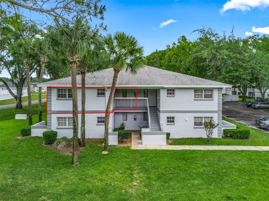 This well-maintained 2-bedroom, 2-bath second-floor condo offers a functional split-bedroom floor plan with approximately 837 sq ft of comfortable living space. Enjoy the convenience of in-unit laundry, an open living area, and a private screened balcony perfect for relaxing. Located in the desirable Silver Springs Shores area, just minutes from shopping, dining, golf, and everyday conveniences. Community amenities and low-maintenance living make this an excellent opportunity for homeowners, seasonal residents, or investors.