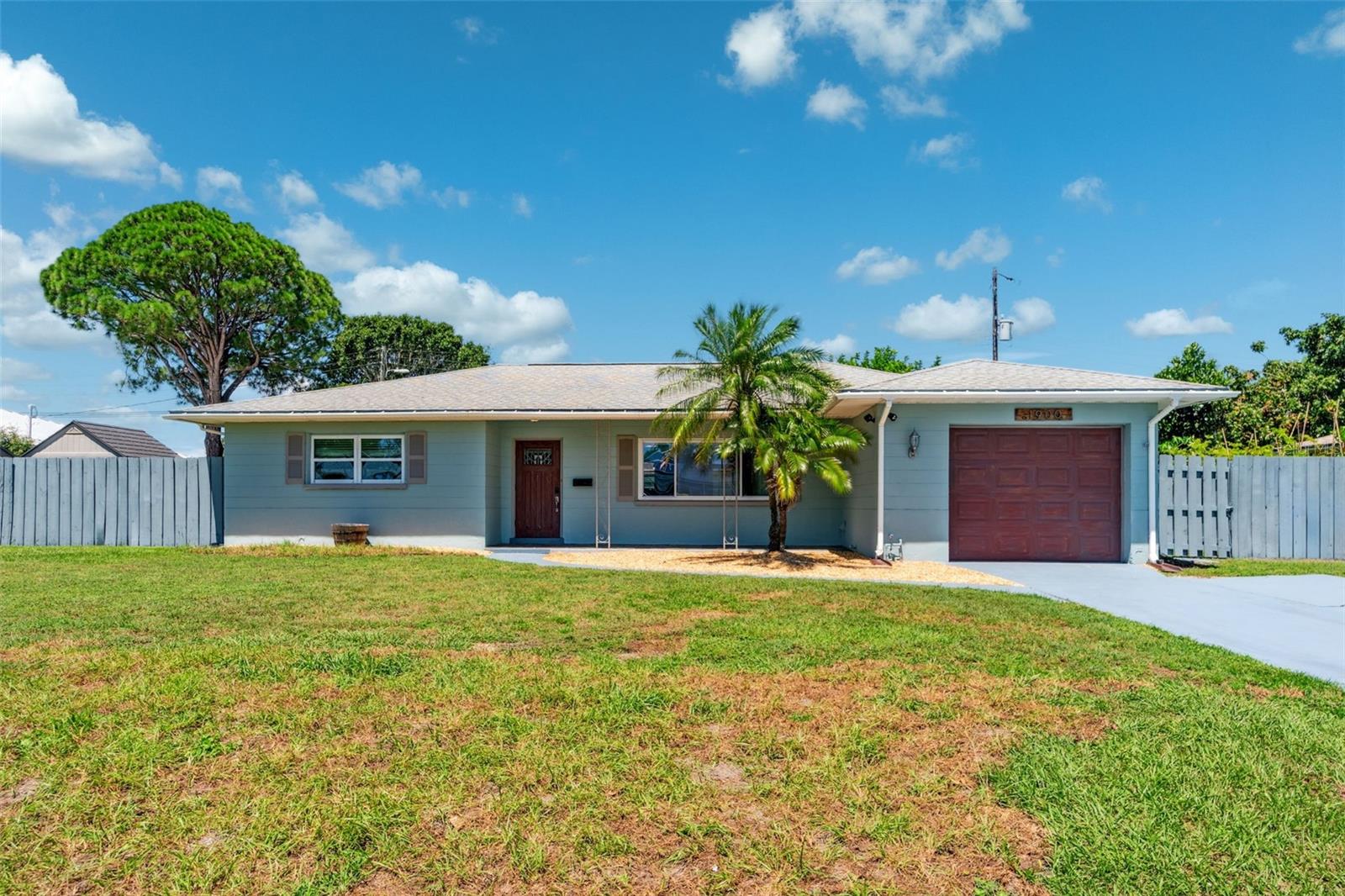 Welcome to this beautifully maintained block home located in a quiet, newly paved neighborhood just minutes from everything St. Pete has to offer and not in a flood zone!
This move-in ready home features engineered hardwood floors throughout, a freshly painted exterior including the fence, and a recently serviced AC for peace of mind. The updated kitchen includes brand new appliances, and the 1-car garage adds convenience and extra storage.
Enjoy a spacious bonus room filled with natural light, perfect for a home office or creative space. The two-head walk-in shower brings a touch of luxury to your daily routine.
Step outside to a fully screened-in porch with new screens, a pergola, and a large backyard with low maintenance landscaping. A dedicated outdoor shed offers even more storage space for tools or toys.
This home blends comfort, style and functionality in one of St. Pete’s most central and desirable areas.