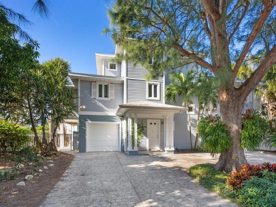 Major Price Improvement! Motivated Seller said to price it to sell!! Enjoy panoramic views of the Gulf of Mexico and miles of sandy white beaches from this Estate size Gulf front lot on the exclusive North End of Anna Maria Island with Riparian Rights and plenty of room for a pool and loads of potential for any additions.
The main house, built in 2005 features open great room concept with a large kitchen with breakfast bar, 3 bedrooms, 3baths on the main floor, inside utility room, and a large waterfront porch.
The Master bedroom encompasses the whole top floor featuring a large master bath, his and her walk-in closets and plenty of storage all opening out to an additional large waterfront porch.  There is also an elevator to both floors, as well as interior staircase.
The home also features a huge enclosed garage with tons of storage for all the beach toys & beach accessories and an elevator to both living floors as well as interior stairs.
A small original guest/caretakers' cottage is on the street side of the property with the address of 767 North Shore, for a total of 5 bedrooms, 5 baths.