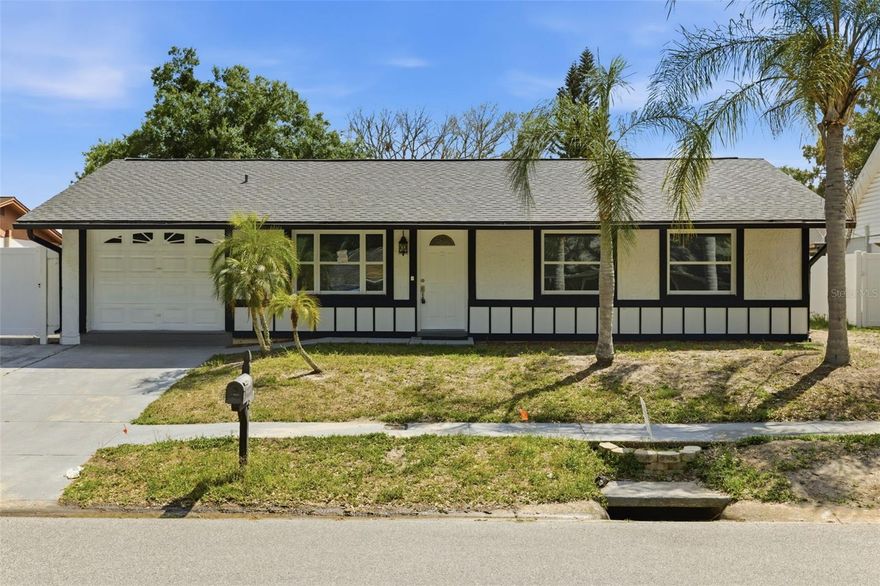 Charming 3-bedroom, 2-bath home in Lutz featuring an updated kitchen with new appliances and a brand-new roof for added peace of mind. The home offers a functional layout and a large backyard with plenty of space to add a pool or create your ideal outdoor entertaining area. A great opportunity for buyers looking for value and potential in a desirable location.