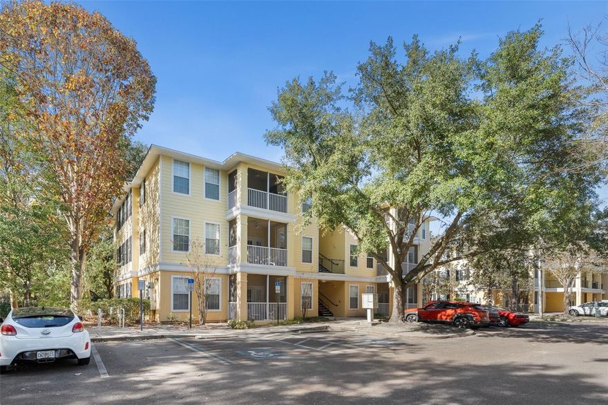 Experience the perfect blend of convenience and modern comfort in this charming, turn-key ground-floor condo located in the heart of NW Gainesville. Bathed in natural light, this home features an airy open floor plan accentuated by high ceilings, crown molding, and stylish LVP flooring throughout. The heart of the home is a spacious living and dining area that flows seamlessly into a roomy galley kitchen, complete with ample storage and a convenient breakfast bar for those on the go. Both capacious bedrooms serve as private retreats, each boasting a large walk-in closet and a full en-suite bathroom. You’ll appreciate the practicality of a full-size indoor laundry room and extra exterior storage, plus the peacefulness of your private screened-in patio—all just steps away from the community pool.

Beyond the front door, you are perfectly positioned less than two miles from the University of Florida and Shands Hospital. Whether you are looking for an affordable primary residence or a savvy investment, this location is unbeatable, offering a direct bus route to the UF campus and immediate proximity to premier shopping, dining, and supermarkets. Opportunities for move-in-ready homes in this price point and location are becoming increasingly rare in today's market.