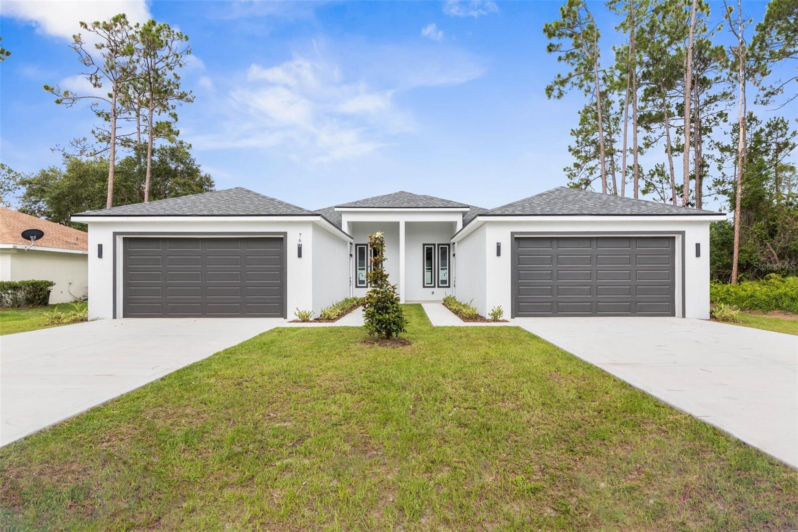 Turnkey Investment Opportunity!
This brand-new 2025 Iris model duplex is fully leased, generating a total of $3,900 per month in rental income (each unit currently rented at $1,950/month).
Each unit offers a fenced backyard and a covered screened porch, a rare combination that adds privacy, comfort, and rental appeal.
Inside, you'll find 3 bedrooms, 2 bathrooms, and a spacious 2-car garage per unit. Built with durable concrete block construction, both units include premium finishes such as luxury vinyl plank flooring, Quartz kitchen countertops, and stainless steel appliances, including a refrigerator.
Enjoy high ceilings throughout (14’ front porch, 10’8” in living areas, and 9’4” in bedrooms), inside laundry, a walk-in closet, and a walk-in curbless shower in the owner’s suite.
A one-year builder’s warranty is included from the closing date.