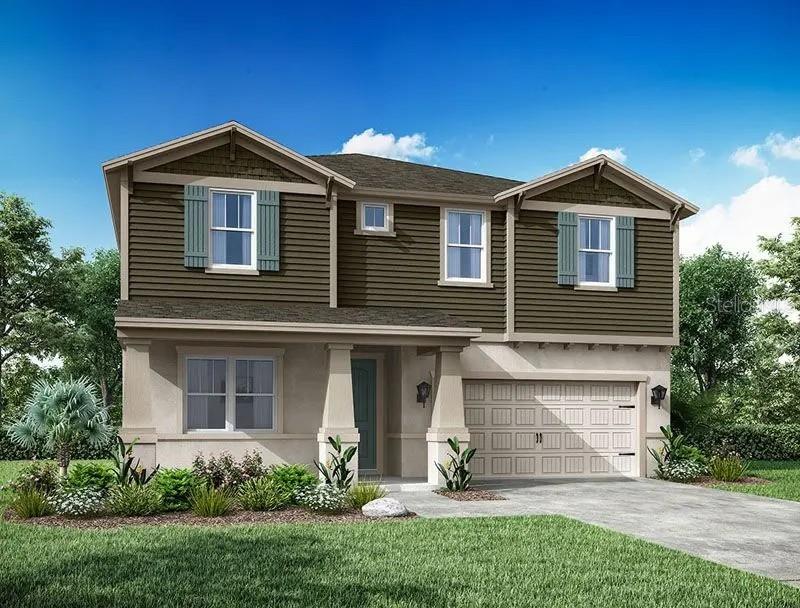 Under Construction. The Juniper model by William Ryan Homes is a thoughtfully designed single-family home that blends style, functionality, and modern convenience. Offering spacious living areas, this home is perfect for families looking for both comfort and practicality. The Juniper emphasizes open concept living, creating seamless flow between the kitchen, dining, and great room areas. Key features include expansive windows that let in plenty of natural light, a well-appointed kitchen with a large island for casual dining, and a generous master suite with a luxurious en-suite bath. The home also boasts flexible spaces that can serve as a home office, gym, or additional bedrooms. Outside, the Juniper features an inviting curb appeal with elegant architectural details and a private backyard perfect for outdoor gatherings. With energy-efficient elements and superior craftsmanship. Closing cost incentives are available with use of builders preferred lender. The photo is a rendering only and not the final finishes/color choices.