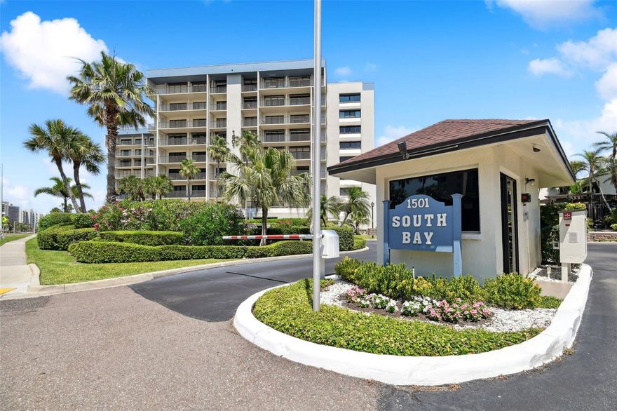 Welcome to South Bay Condominium located on  Sand Key in sunny Clearwater Beach Florida. This updated two bedroom, two bath condo has been recently furnished with new living room furniture, 2 king size beds, 3 large flat screen tv's a large dining table, luxury vinyl floors and a new A/C.  All of the sliding glass doors have been replaced with new hurricane grade doors. There are hurricane shutters for added protection.   The balcony floors have been resurfaced and railing have been replaced.  Expansive balcony with beach views of the beaches across the street. There is storage on the balcony as well. This home has an open floor plan, large spacious kitchen with inside laundry room and full size washer and dryer and extra storage.
The kitchen appliances are stainless steel with a stainless oven hood, built in warming drawer, built in desk area and lots of cabinets. Stone countertops with a large island overlooking the living area.        
The primary suite has double closets, large bathroom with double sinks and stone countertops. Floor to ceiling sliding glass doors with balcony and window treatments.
Relax down at the community pool and watch the nature in the mangroves from your lounge chair. The clubhouse offers a billiards table and fitness center. Public tennis courts are adjacent to the clubhouse.
Kayak and bike storage available.  One covered parking place is included, Extra storage #32.
This home is just a short stroll across the street to pristine Sand Key Beach and Sand Key Park. Enjoy all the local restaurants nearby and the famous Columbia restaurant just a block up the street. Lots of shopping and nightlife for your entertainment.. Don't miss out on this stunning unit!