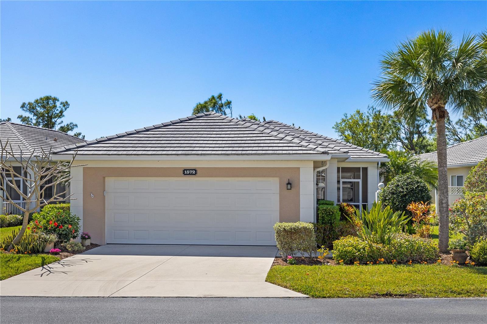 STORM-READY & STYLISH—TURNKEY FURNISHED AND MAINTENANCE-FREE!
This home checks every box: Hurricane IMPACT WINDOWS, roll-down shutters on the lanai, and BRAND-NEW STAINLESS STEEL APPLIANCES (2025)—all wrapped in a bright, open layout with soaring ceilings and a tranquil preserve view. Offered FULLY FURNISHED, it’s the perfect Florida escape or full-time haven.
WORRY-FREE LIVING WITH PREMIUM PERKS!
Your fees cover exterior insurance (drywall out), wind coverage, roof reserves, exterior painting, lawn care, pest control, termite prevention, two community pools, a resident-run clubhouse, and full management—everything you need for a truly maintenance-free lifestyle.
There’s NO CDD FEE. Optional membership to Plantation Golf & Country Club gives you access to two championship golf courses, 13 Har-Tru tennis courts, six pickleball courts, Bocce Ball, a fitness center, Jr. Olympic pool, and exceptional dining and events.
Easy to own, easy to love—this is Florida living done right.