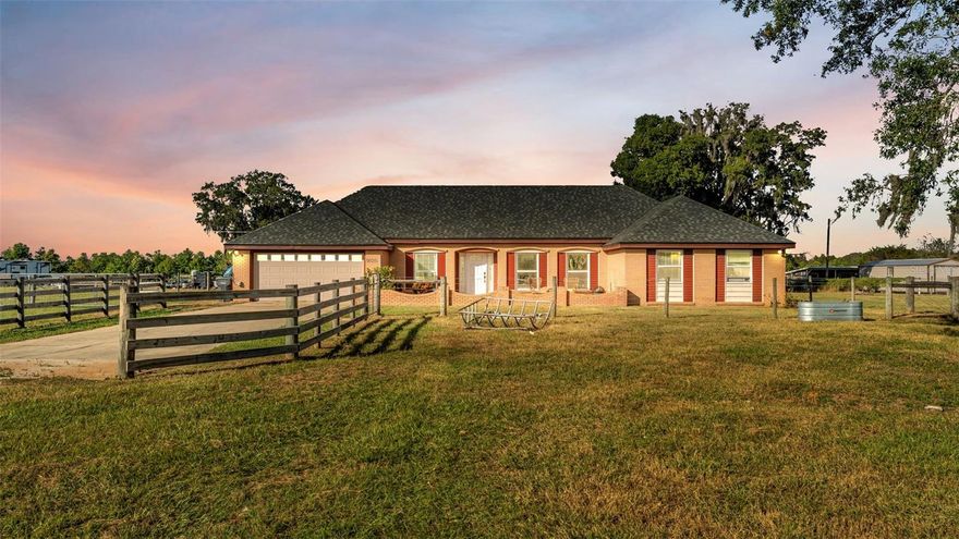 One or more photo(s) has been virtually staged. Discover your own piece of paradise on almost 6 acres - a move-in ready home priced BELOW appraised value! This beautifully designed and renovated 4-bedroom, 2-bathroom home sits on a fully fenced lot (with sub fencing) that is perfect for those who love wide-open space, animals, gardening, or simply enjoying the peaceful views of this country living. Everything here is brand new from the roof and AC to the flooring, and windows. Step inside to an open, airy layout that feels fresh and welcoming from the moment you walk in. The kitchen has been completely updated and flows right in to the living and dining areas - ideal for entertaining or cozy evenings in. The functionality of this homes layout is next to none! Outside you'll find plenty of room for storing your toys, your animals, or working on any size weekend project you'd like. The pole barn is currently being used as animal storage, but could be converted to a workshop, equipment storage, or the space to run a family business. This is a rare opportunity to own a private rural retreat with convenient access to Lakeland, Auburndale and major highways. Schedule your private tour today!