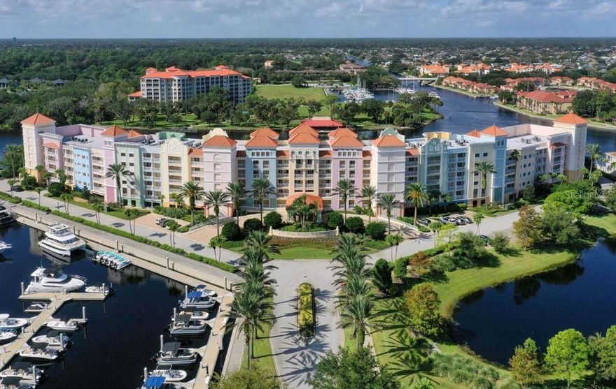 Beautiful Intracoastal Condo in Yacht Harbor Village, Palm Coast, FL - minutes to the Atlantic Ocean! Watch boats from your covered balcony or take a short drive to the ocean to watch dolphins & sometimes Right Whales calf off our coast. The unit offers two bedrooms & two baths in an open floor plan from kitchen to balcony. 10’ ceilings with crown molding, Plantation shutters, tile flooring in the living area & carpeting in bedrooms. Kitchen has granite countertops, a breakfast bar, combined walk-in pantry and laundry room. Great room has both living and dining areas along with a built-in bar perfect for entertaining. Primary bedroom has walk-in closets, an en-suite bathroom with double vanity, soaking tub as well as tiled stall shower, and there are also sliders to the covered balcony for your morning stretch.
The gated community of Yacht Harbor Village is halfway between St Augustine & Daytona Beach. Flagler Beach just a 10 minute drive along A1A with uninterrupted views of the ocean. Accessible to airports, shopping, medical and educational facilities. 
Residents can stroll along the marina or watch the varies wildlife along the Intracoastal.
Purchase includes transferable Hammock Beach Club Membership valued at $15,000 (excludes golf privileges unless upgraded to a Full Golf Membership). Beach Club Membership gives you additional amenities (pools, gyms, and courts). Alternatives include joining the Freedom Boat Club or renting a slip to bring your boat.