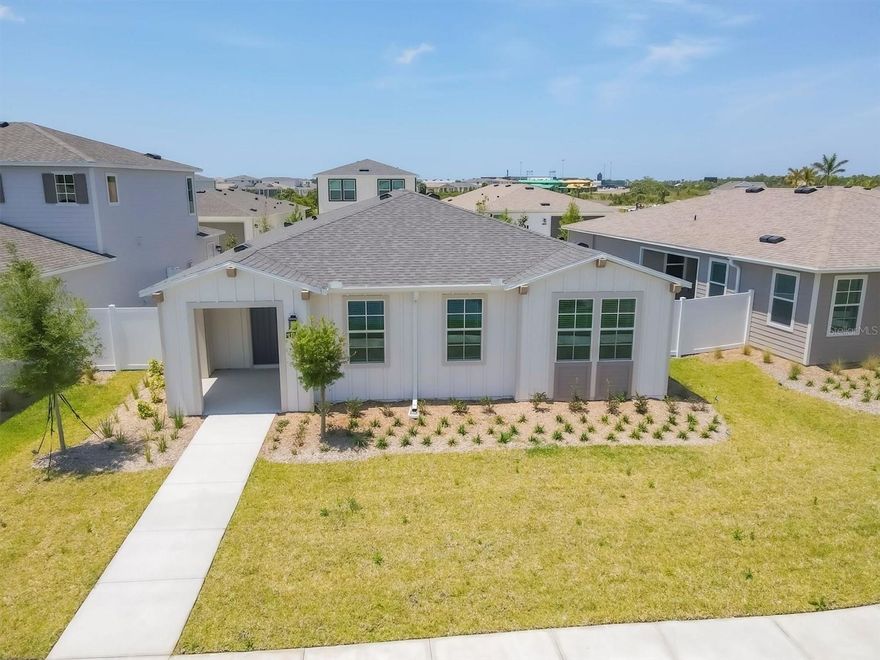 Available Now in Wellen Park – Unfurnished 3 bedroom / 2 bathroom / single story home.  The address listed is the model home.  Upon request a list of available home addresses will be provided.  BB Living Wellen Park brings you a refreshingly beautiful residence, available in three or four bedroom layouts, brimming with all the extras you’d hope for, including but not limited to air conditioning, walk-in closets, a private gated backyard, stainless-steel GE appliances, in-home washer & dryer, granite countertops throughout, in-home smart home technology, an attached two car garage with full size driveway, and much much more.  Pricing starts at $2,830.  Lease terms range from 9 months to 18 months. BB Living Wellen Park is a pet friendly community which utilizes Petscreening.com for all pet owners. 
Excellent opportunity to reside in a new community with up and coming amenities such as a resort-inspired community pool, heated spa, courtyard play area with turf and cornhole, walking paths, modern fitness center, pickleball court, and dog bark park. Just a short golf cart ride to CoolToday Park/Atlantic Braves Stadium and Downtown Wellen Park.