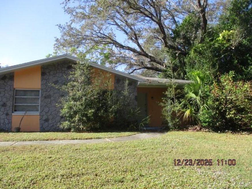 Opportunity knocks - ACT FAST, this is an extremely rare opportunity to own a single story end unit in the Laurel Hills condominium community! Full size kitchen with tons of cabinetry, overlooking the oversized dining/living room great area. One bedroom at the front overlooking greenbelt, full bath with shower over tub and then second bedroom at the rear overlooking the rear yard. Living room sliders allow plenty of natural lighting and open to a screen enclosed patio with a closet that houses full sized laundry, washer and dryer are present. Bring your hammer and paint brush.....your sweat equity is your gain!