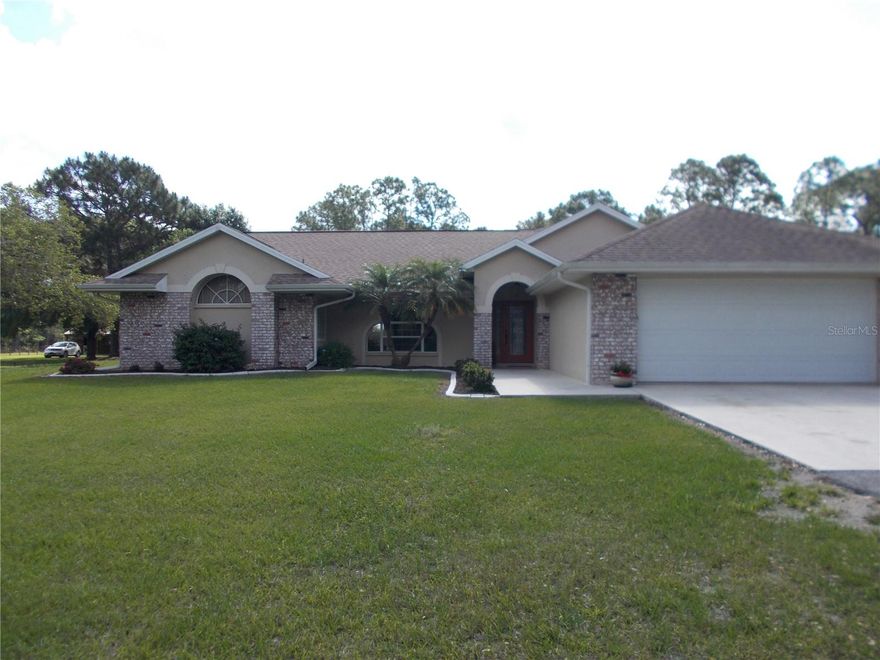 This SEASONAL unit is available ONLY May - September. Discover tranquility in North Port Estates with this fully furnished 3-bedroom, 2-bath home on just over 3 acers. Enjoy spacious living, modern appliances, a pool, and a 2-car garage. Ideal for those seeking peace and privacy, this home offers ample indoor and outdoor space. Please note - no pets allowed. Experience the best of country living with nearby conveniences. Perfect for a relaxed, comfortable lifestyle in a beautiful, natural setting.
