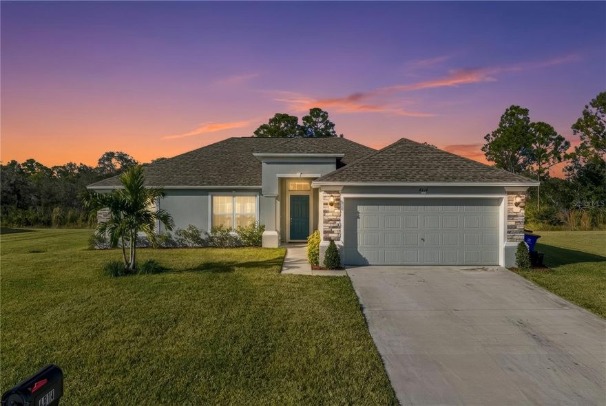 Move-In Ready 3-Bedroom Home – No HOA & Everything New! Welcome to 4514 Adrienne St, a 2024-built 3-bedroom, 2-bath home in the desirable Sun N Lake area of Sebring, FL, with NO HOA restrictions. With approximately 1,553 sq. ft. of thoughtfully designed living space on a spacious 0.29-acre lot, this home offers peace of mind with all major systems practically new — including the roof, HVAC, plumbing, electrical, appliances, and water heater — giving you years of worry-free living. Step inside to a bright, open layout where the living, dining, and kitchen areas flow seamlessly, perfect for daily life and entertaining. The kitchen features ample cabinet space and a functional design, while the bedrooms are generously sized with plenty of natural light and storage. Outside, enjoy a clean, well-kept yard with lush green grass and no backyard neighbors, ideal for relaxing, gardening, or outdoor activities. Conveniently located near shopping, dining, golf courses, lakes, and all that Sebring has to offer, this home is a rare opportunity for buyers seeking modern updates, space, convenience, and the freedom of no HOA fees or restrictions — truly move-in ready and worry-free.