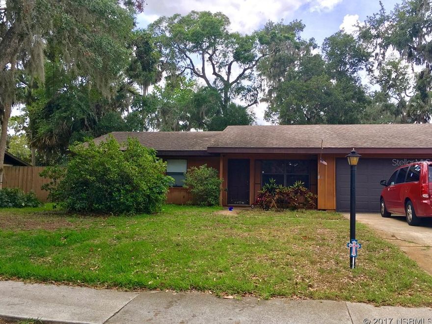 Move in condition Port Orange home in great neighborhood.  3 bedrooms, 2 bath and 2 car garage. Newer carpet in all three bedrooms and easy care laminate wood floors. Architectural shingle roof replaced in 2001. New central air conditioner 8/2015 and new professional thermostat 2017 w/5year warranty. Spacious 15' x 12'  screened porch overlooking peaceful fenced backyard with room for a pool. Convenient to colleges, shopping, restaurants, airports, schools, Intracoastal and Ocean. ;Water: City